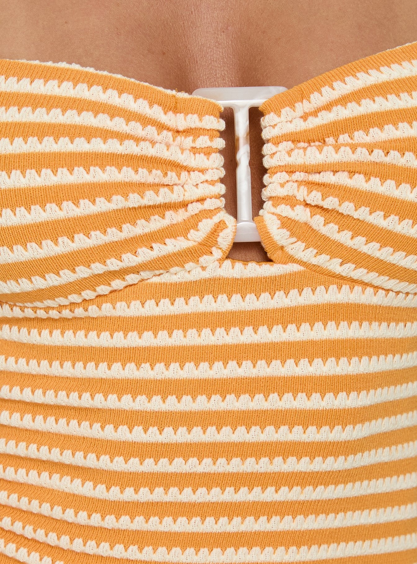 Dreaming Of Me Top Orange Stripe - Image 6