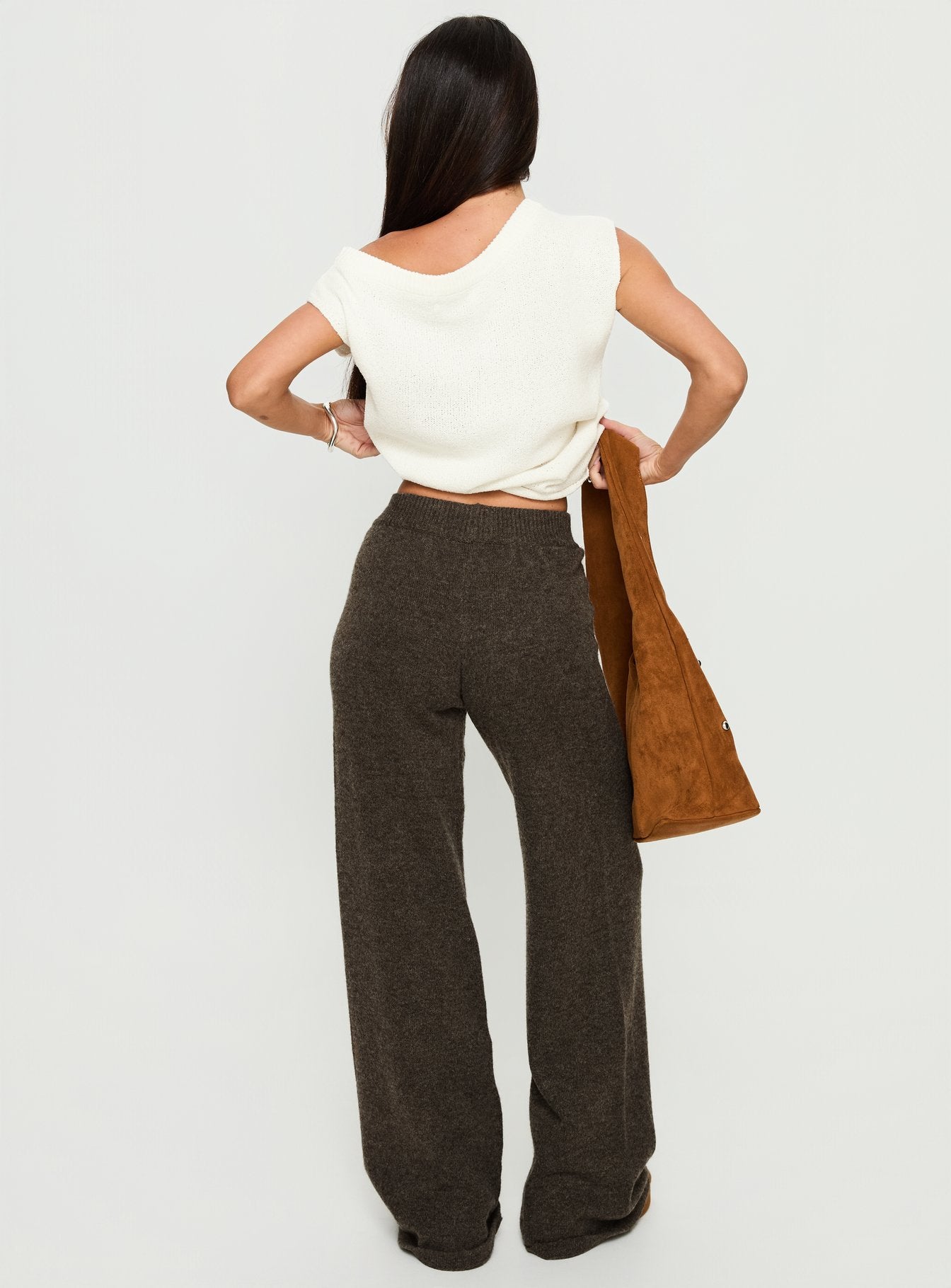 Karee Knit Pants Brown - Image 5