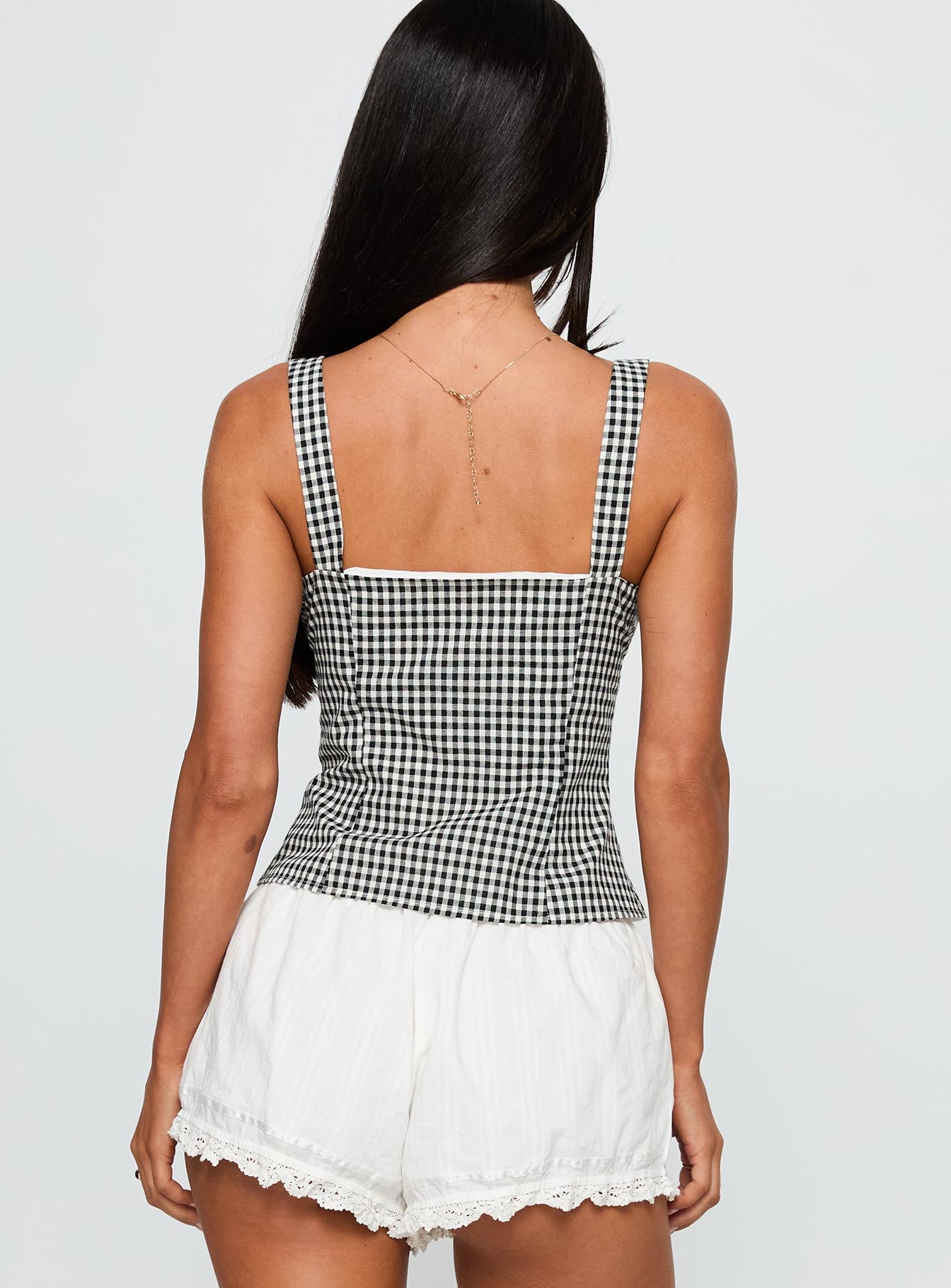 Modern Girl Top Black Gingham - Image 5