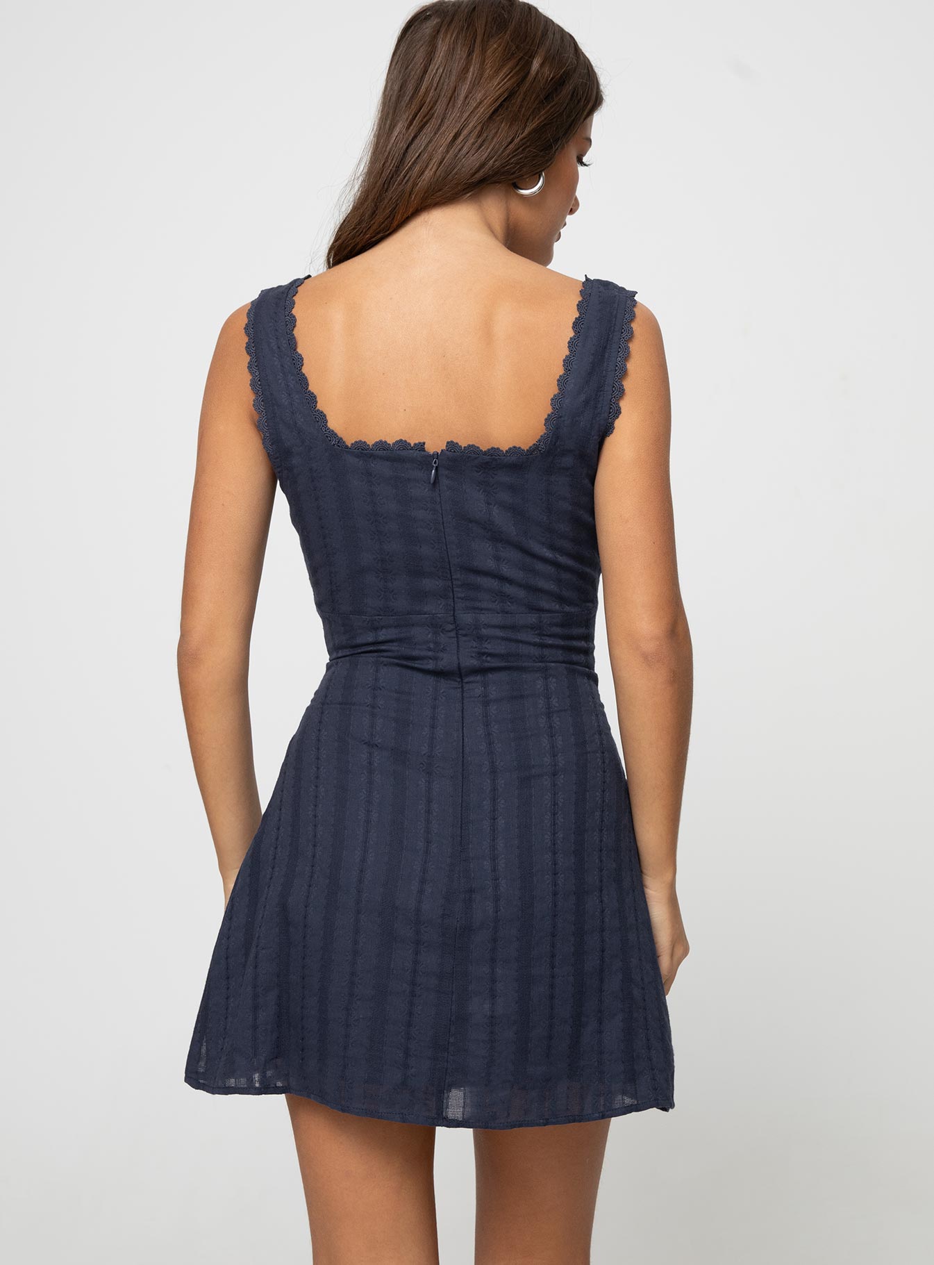 Dasha Mini Dress Navy - Image 6