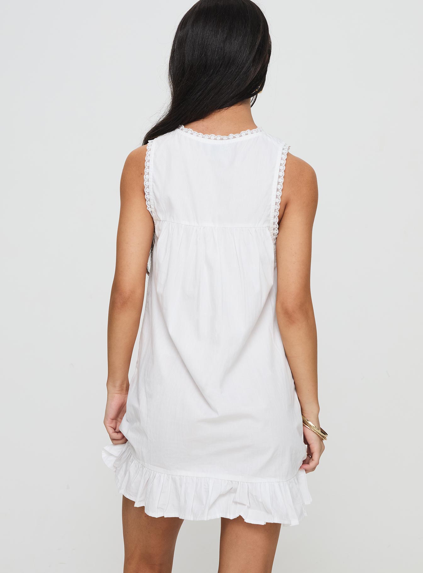 Lalita Mini Dress White - Image 5