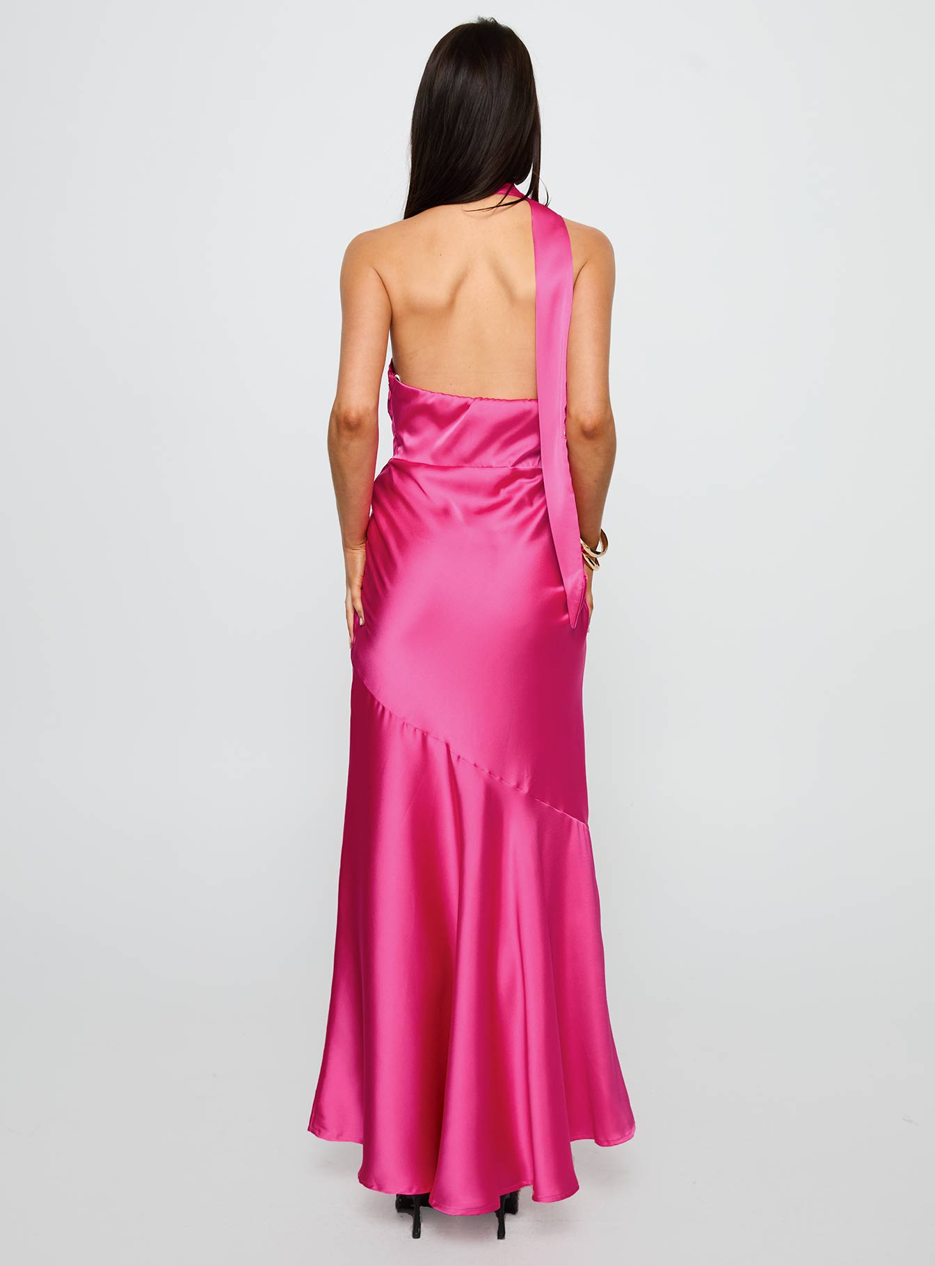 Elixaire Scarf Maxi Dress Pink - Image 4