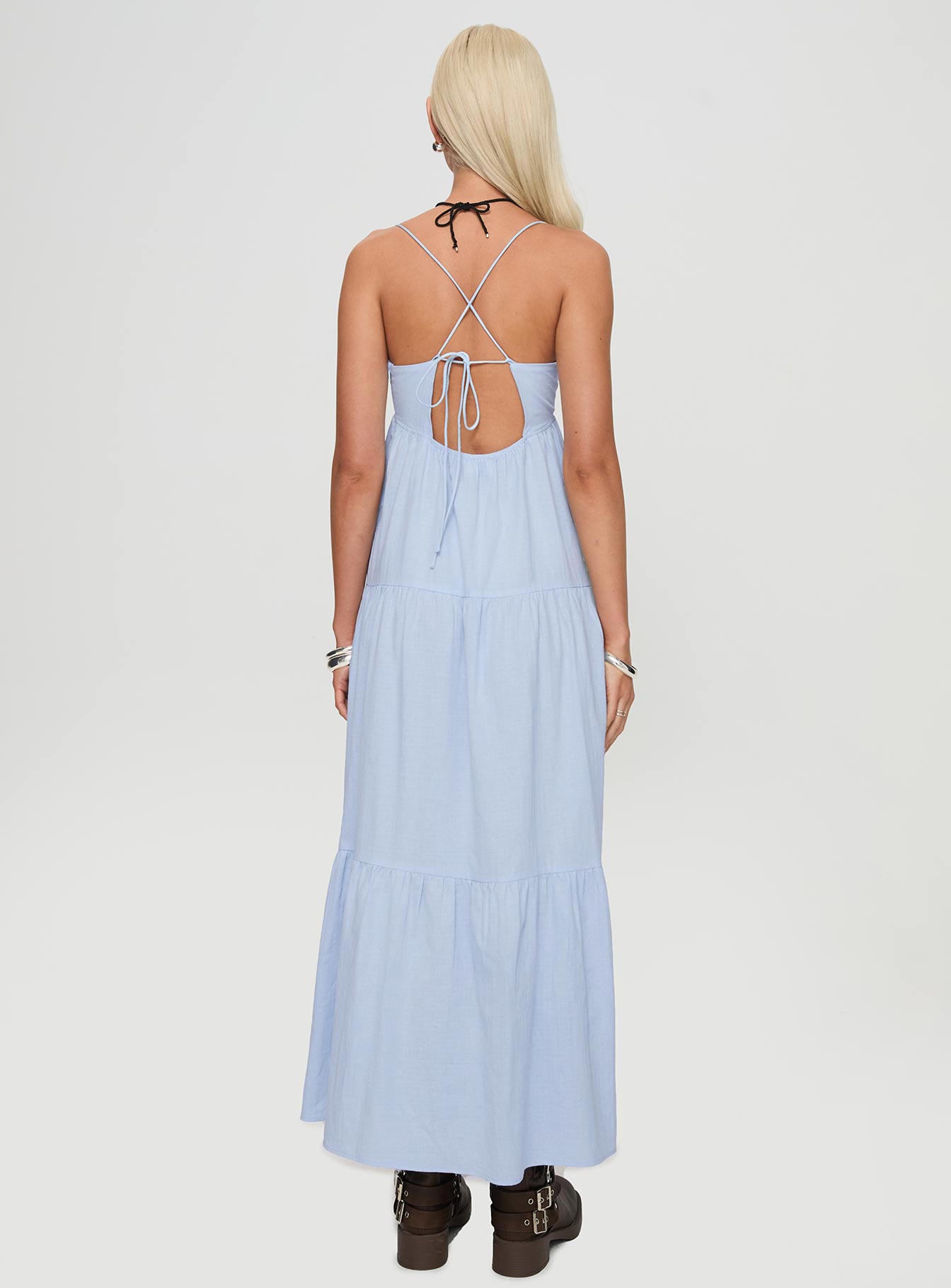 Chelsea Maxi Dress Blue - Image 5