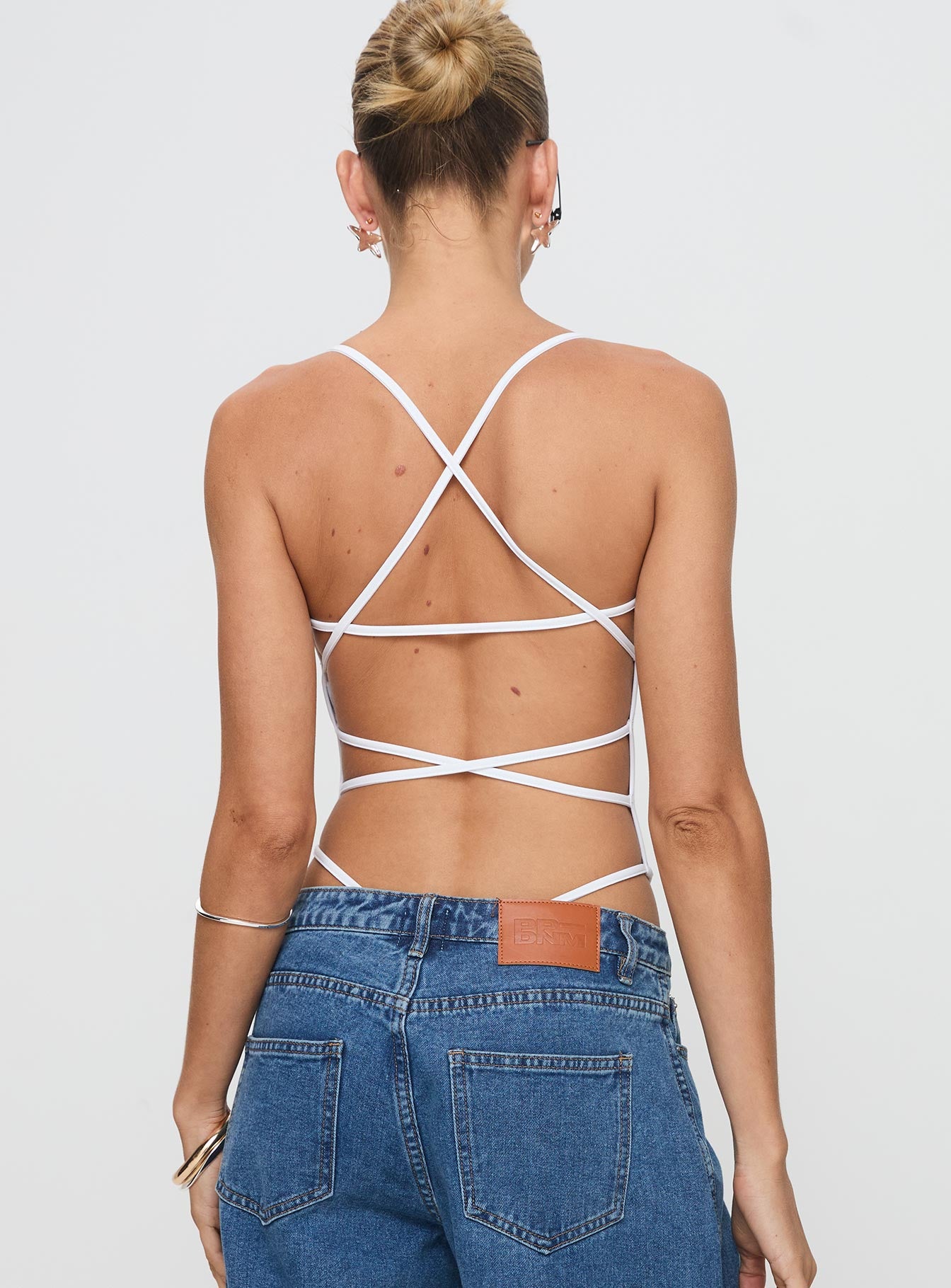 All Tied Up Bodysuit White - Image 5