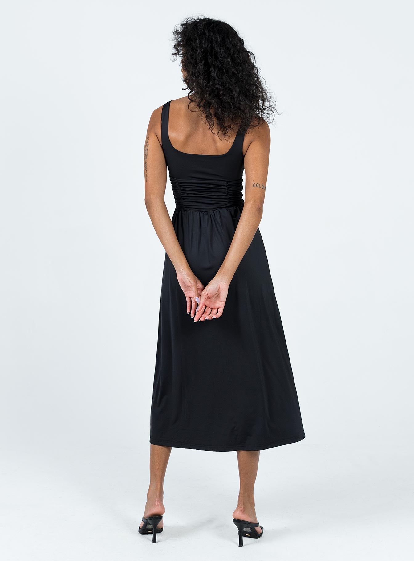 Braddon Midi Dress Black - Image 4