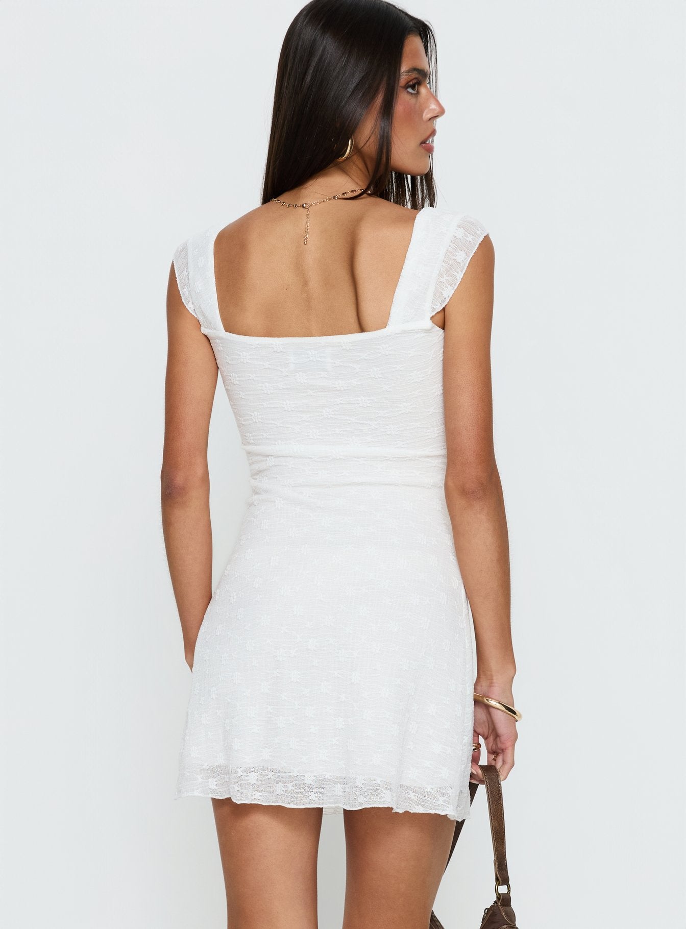 Lanchester Mini Dress White - Image 5