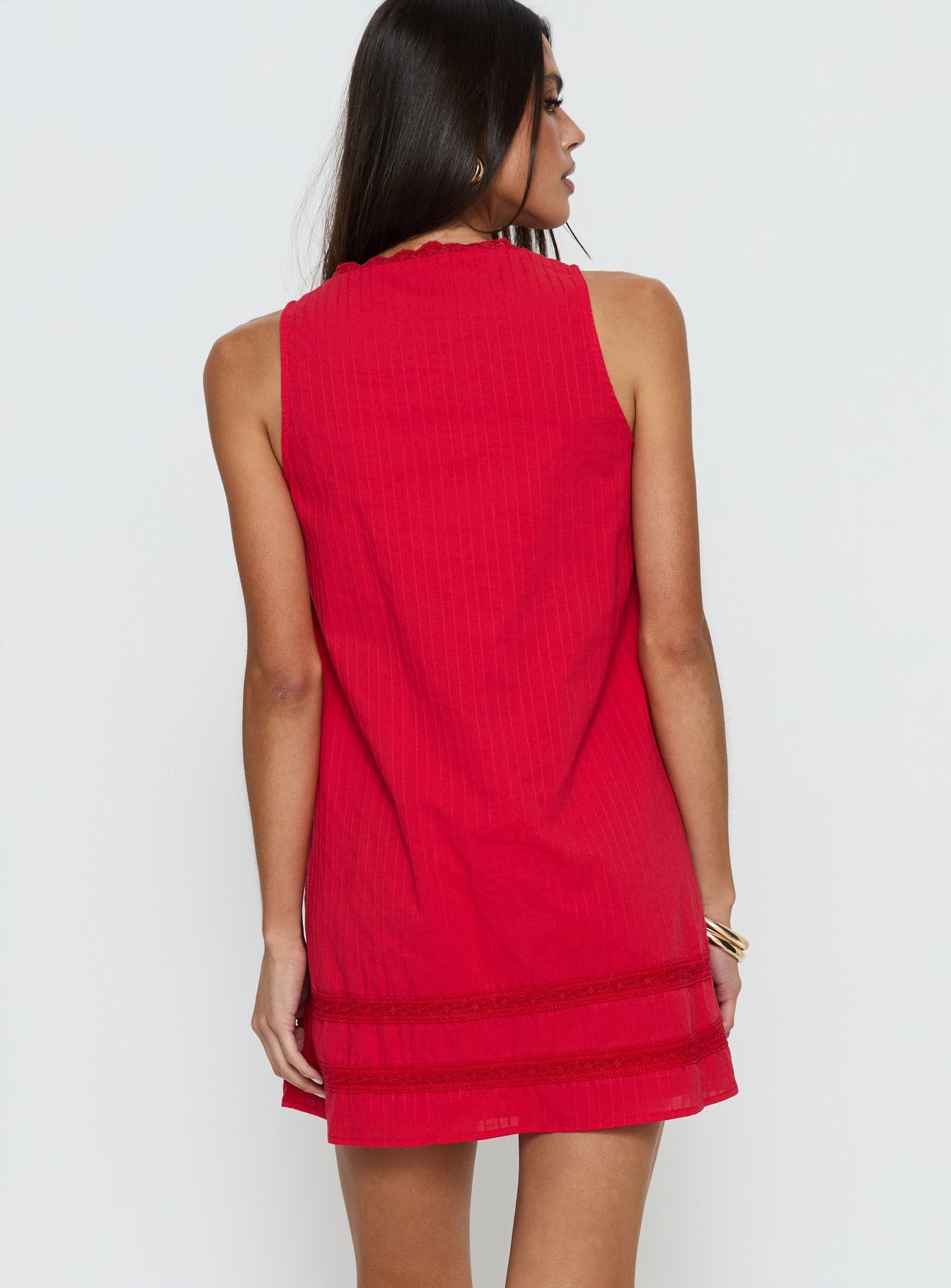 Alanah Mini Dress Red - Image 4