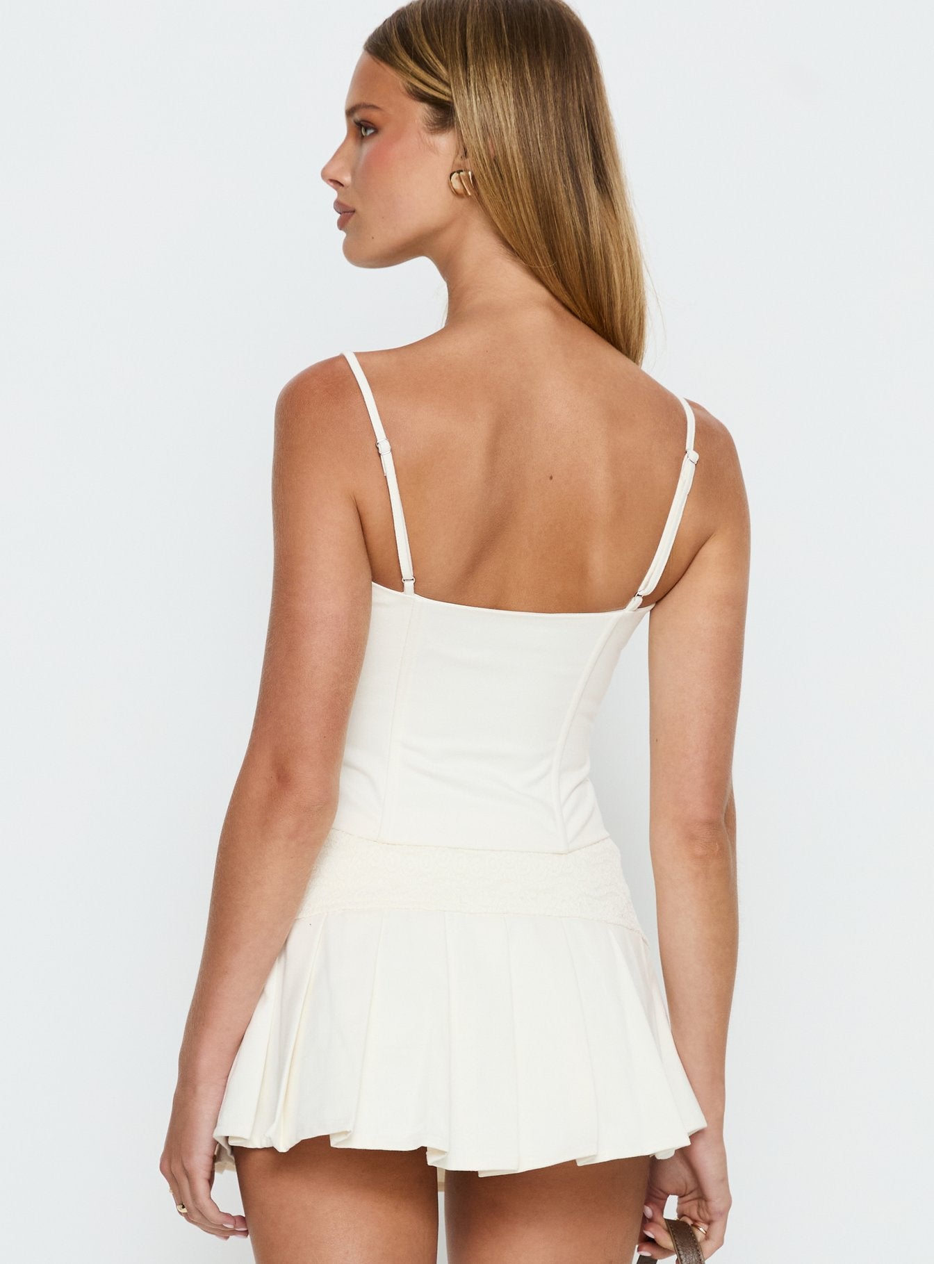 Francee Lace Corset Top Cream - Image 5