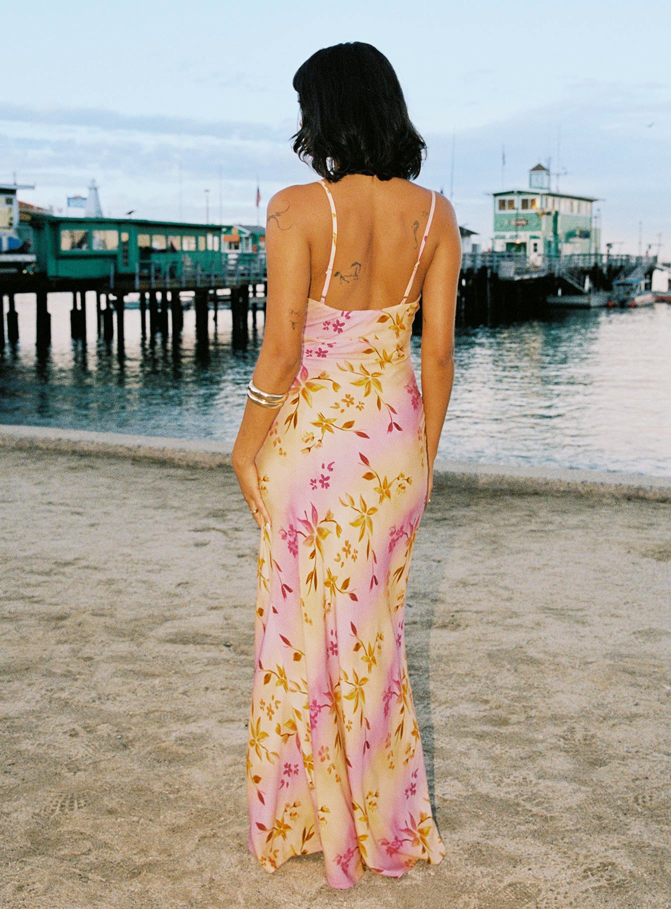Lauraline Maxi Dress Pink / Floral - Image 4
