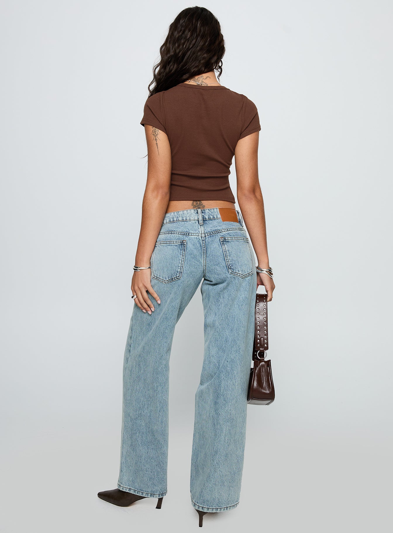 Ellanor Low Rise Straight Leg Light Blue - Image 5