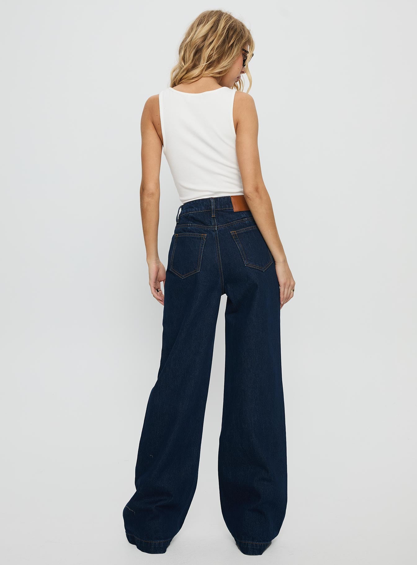 Goldie High Rise Wide Leg Jeans Indigo - Image 5
