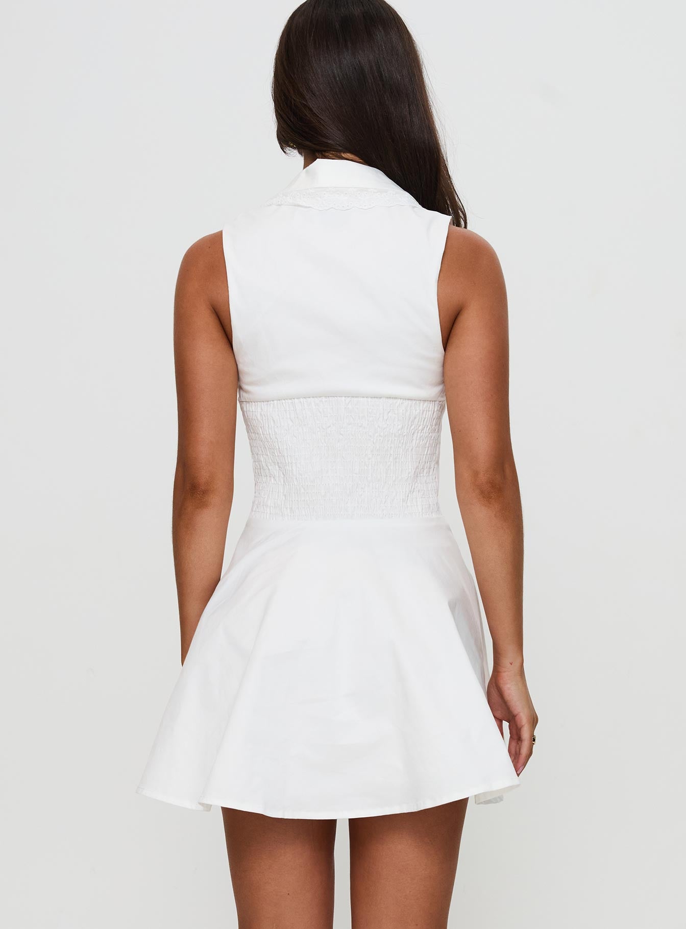 Haworth Mini Dress White - Image 5