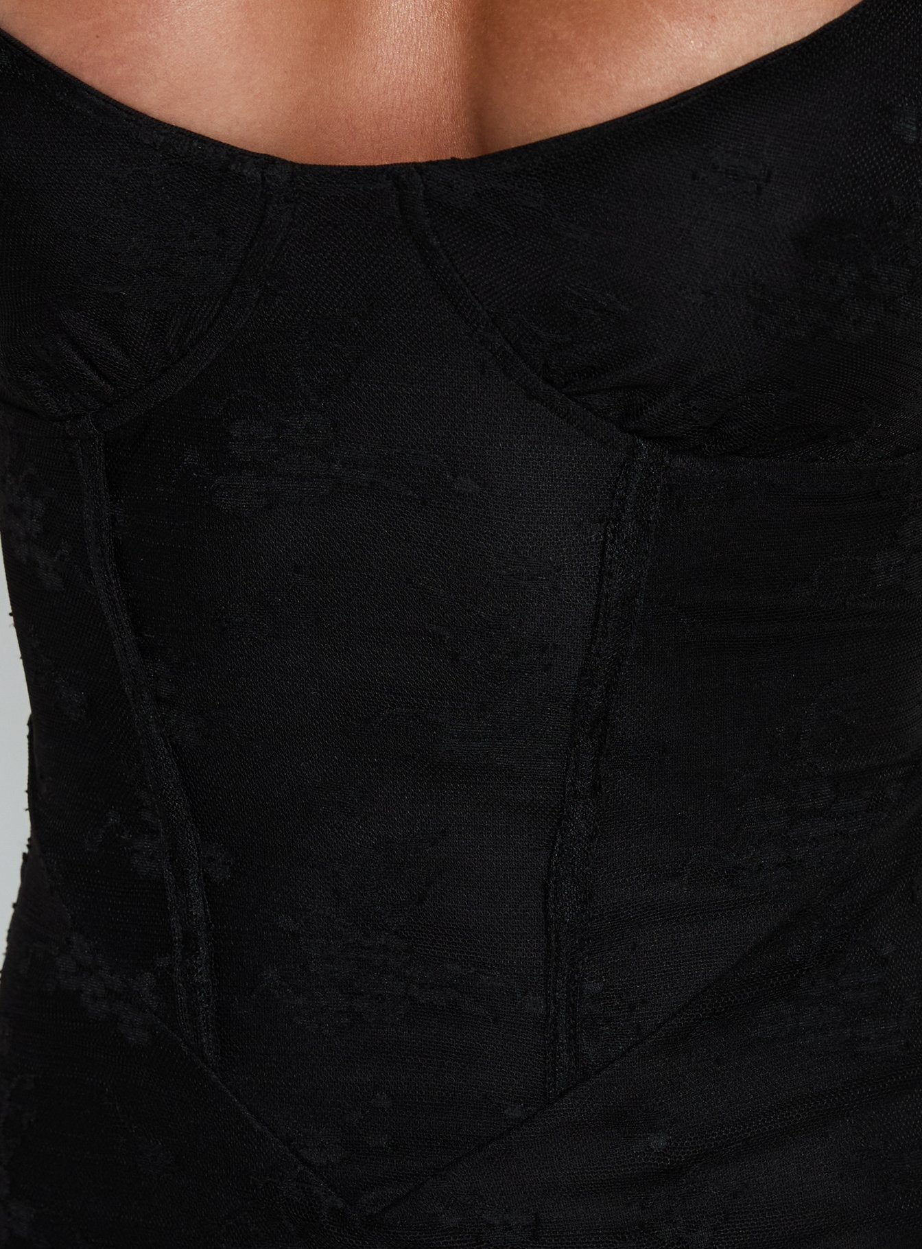 Amika Lace Maxi Dress Black - Image 5
