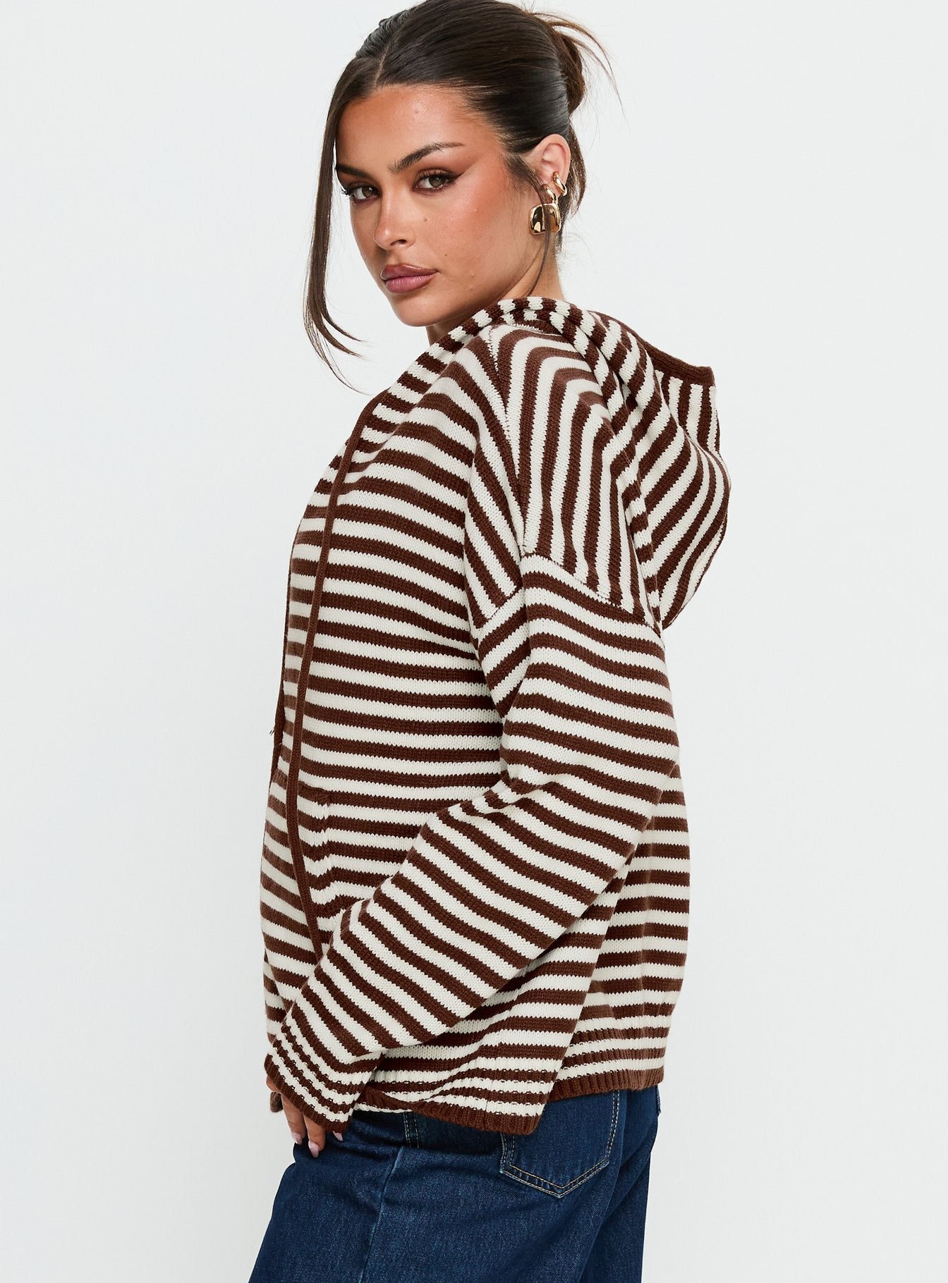 Brienna Zip Jacket Brown - Image 5