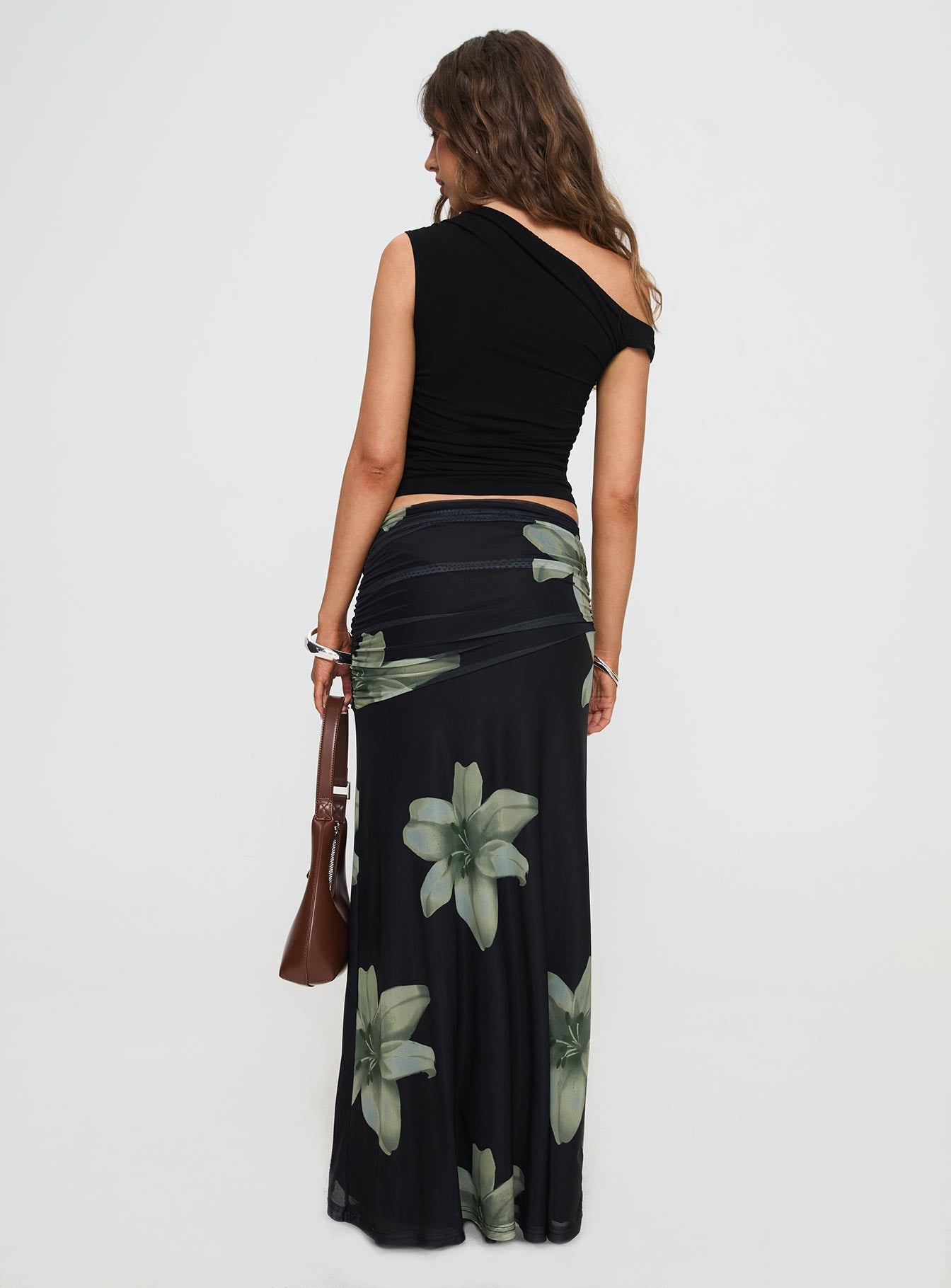 Cooperi Maxi Skirt Black Floral - Image 5