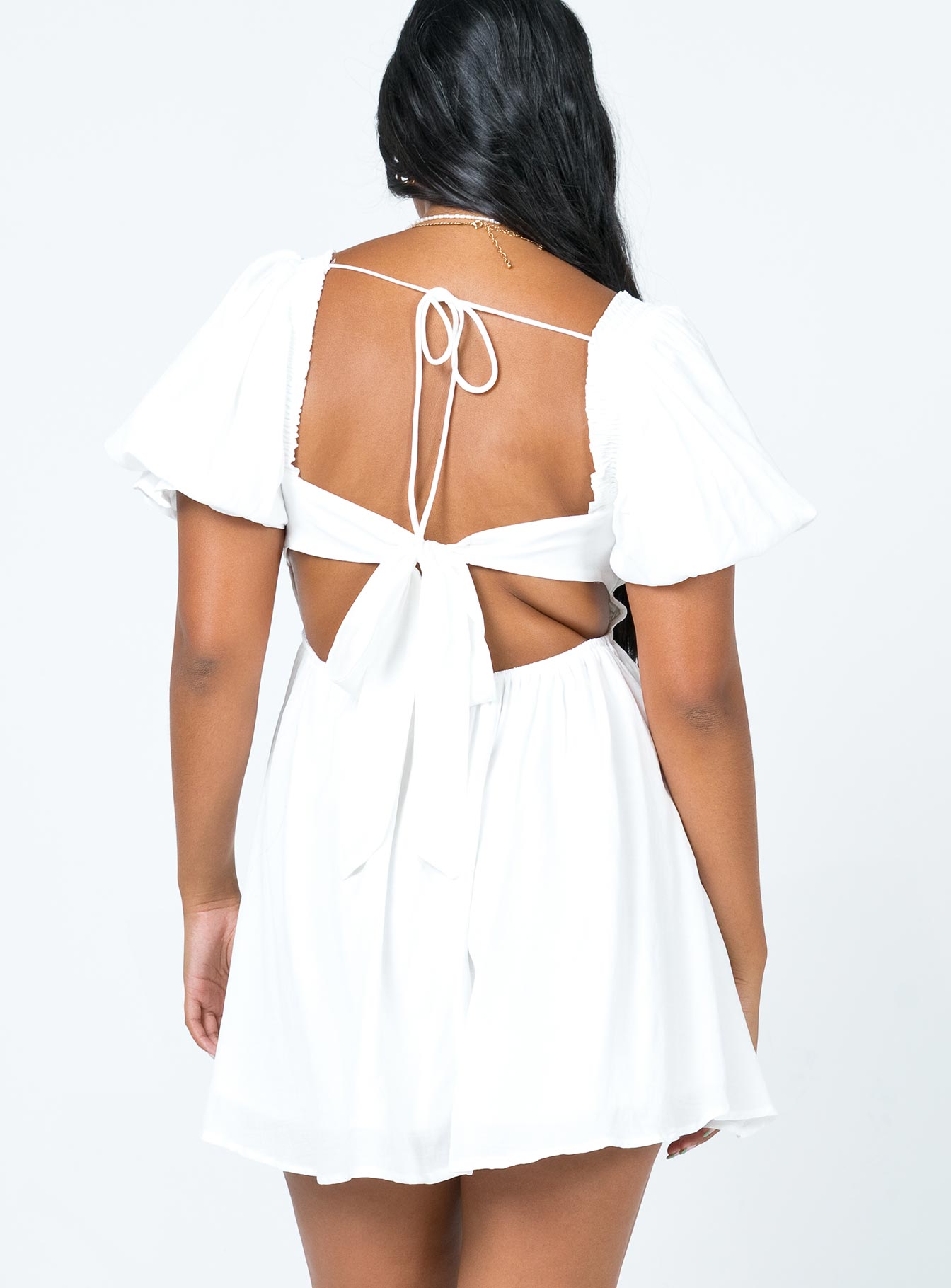Dani Mini Dress White - Image 5