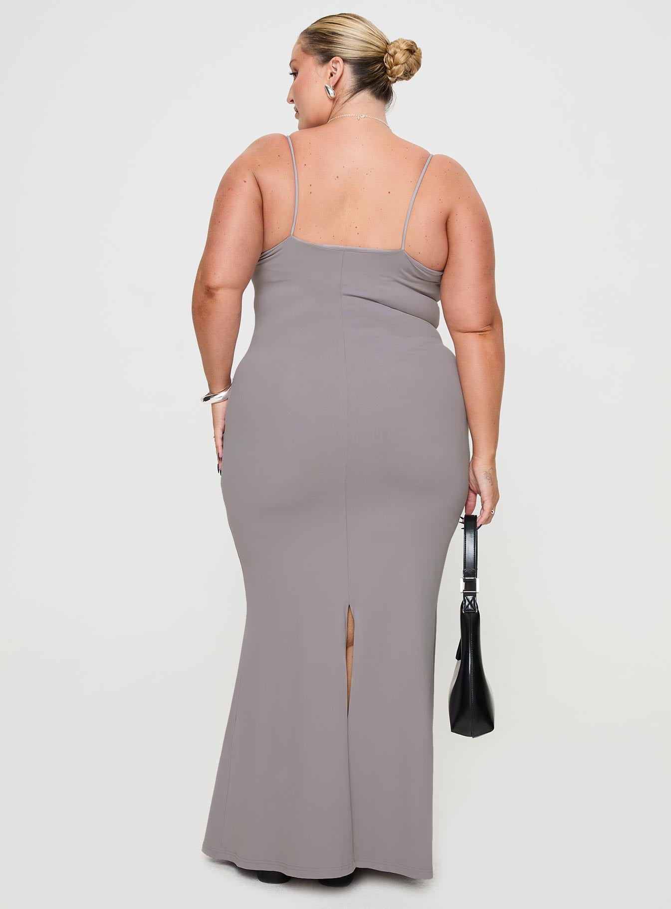 Arabellia Maxi Dress Grey Curve - Image 5