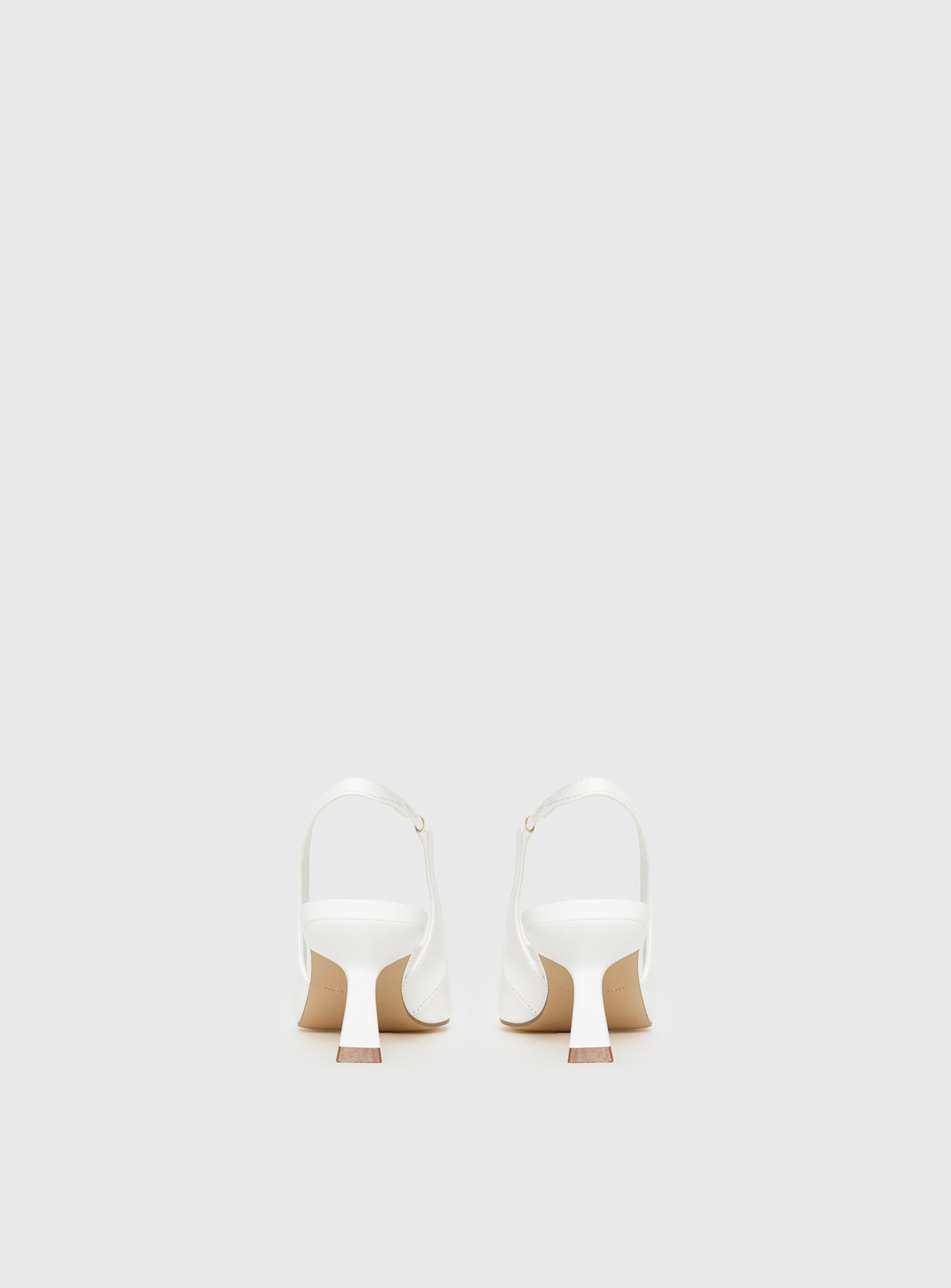 Denalia Pointed Toe Heels White Matte - Image 5