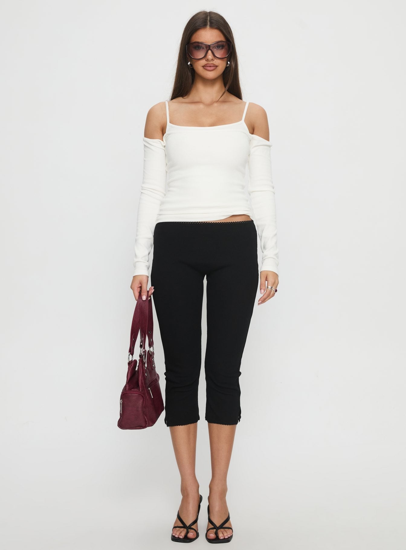 Baseline Rib Capri Pants Black Tall - Image 7