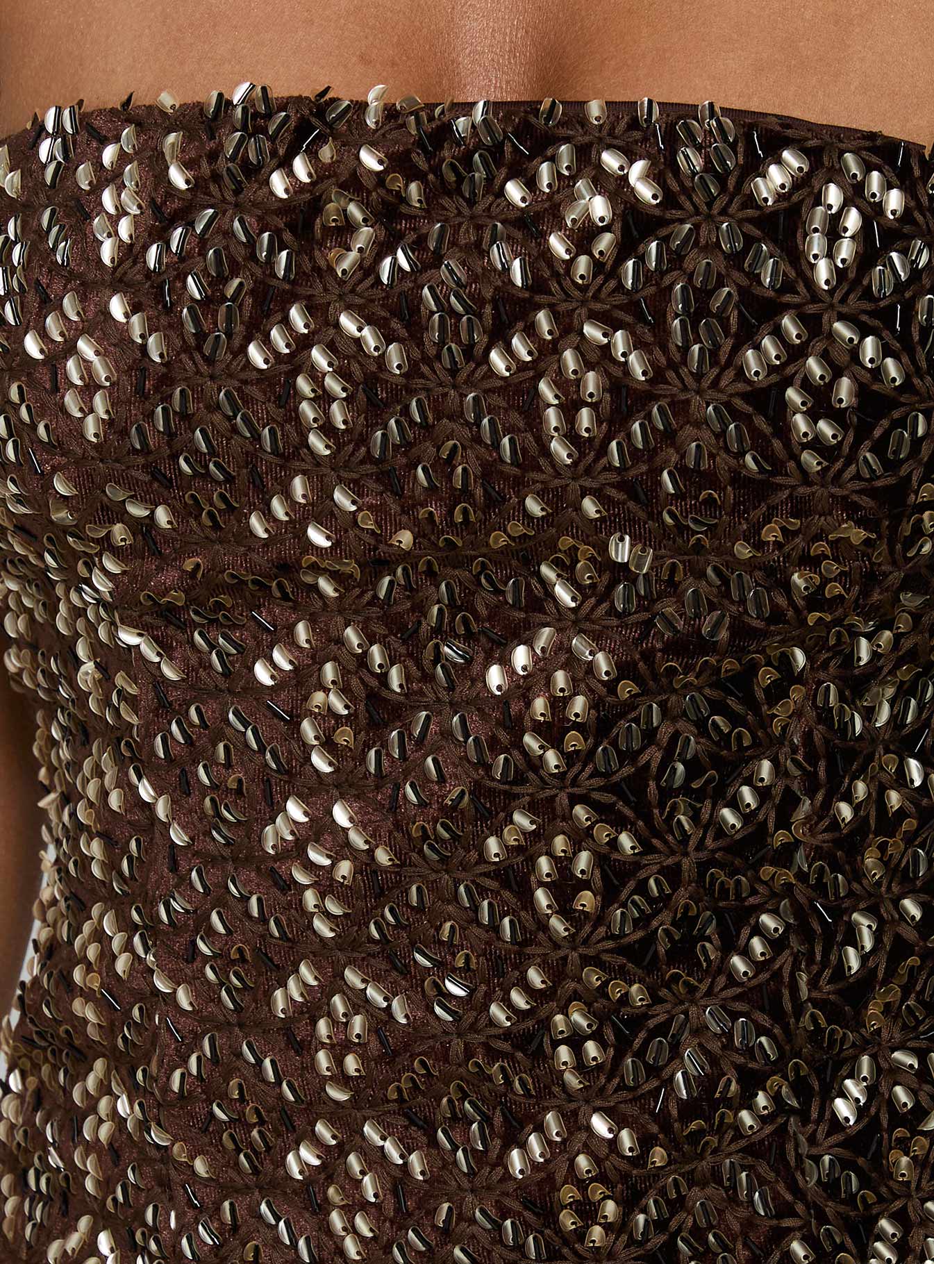 Zaraya Strapless Mini Dress Bronze - Image 5