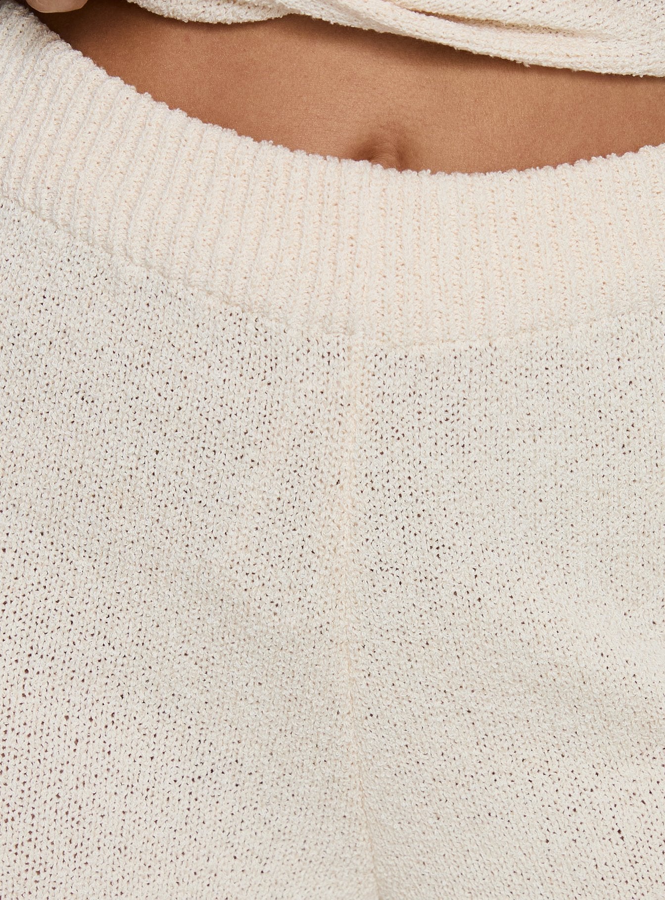 Calisse Knit Wide Leg Pants Beige - Image 6