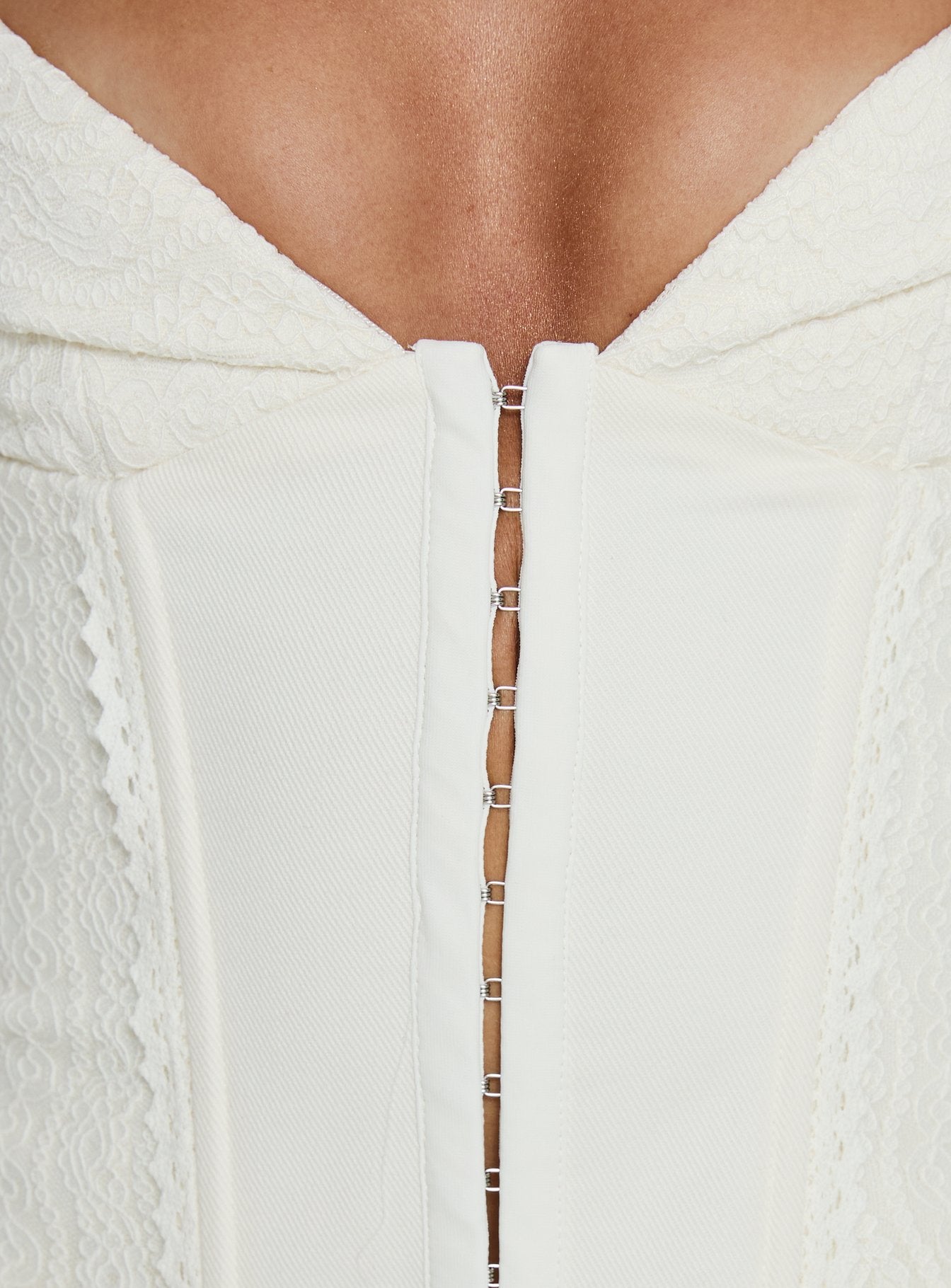 Francee Lace Corset Top Cream - Image 6