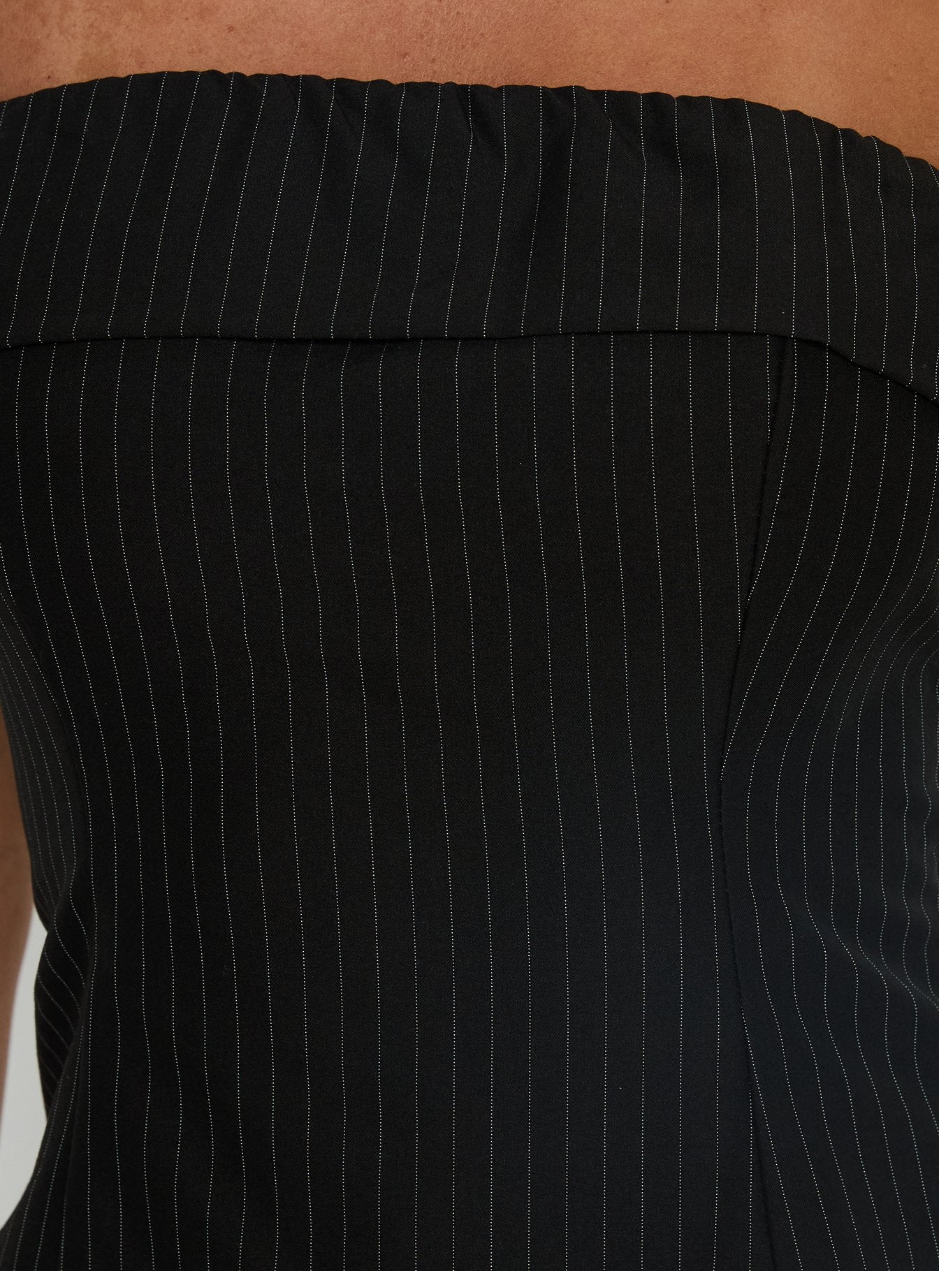 Isalyn Strapless Tailored Top Black Pinstripe - Image 6