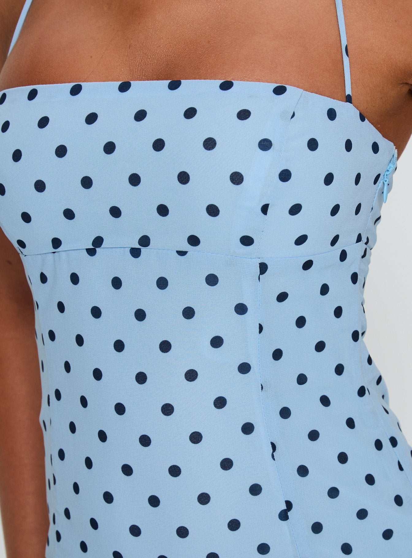 Delamere Mini Dress Blue / Navy Polka - Image 6
