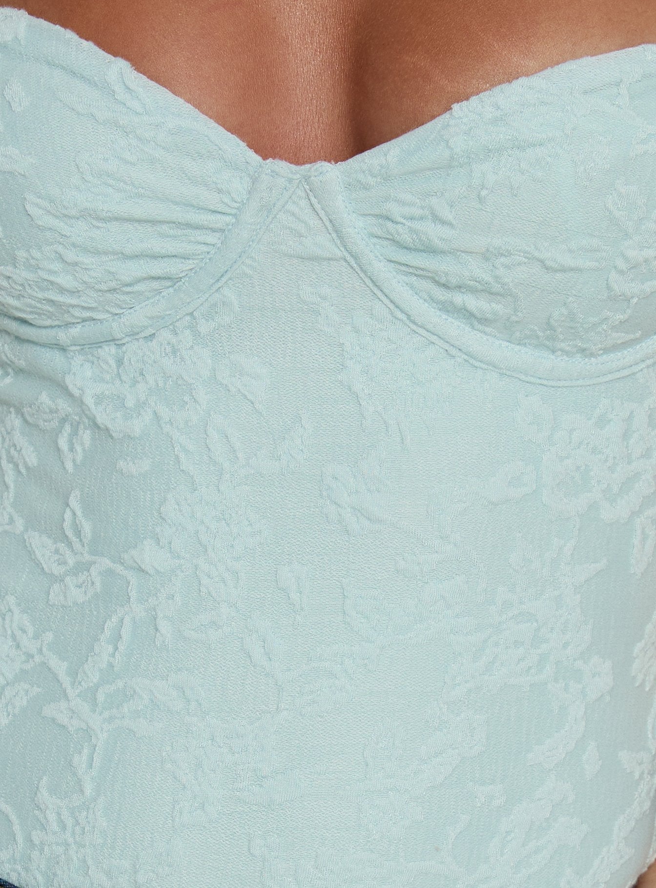 Alorah Textured Bodysuit Blue - Image 6
