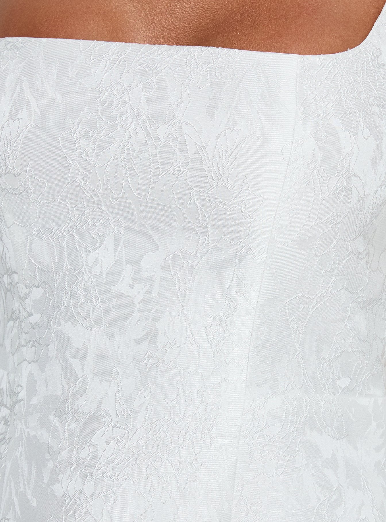Asterie Bow Detail Mini Dress White - Image 6