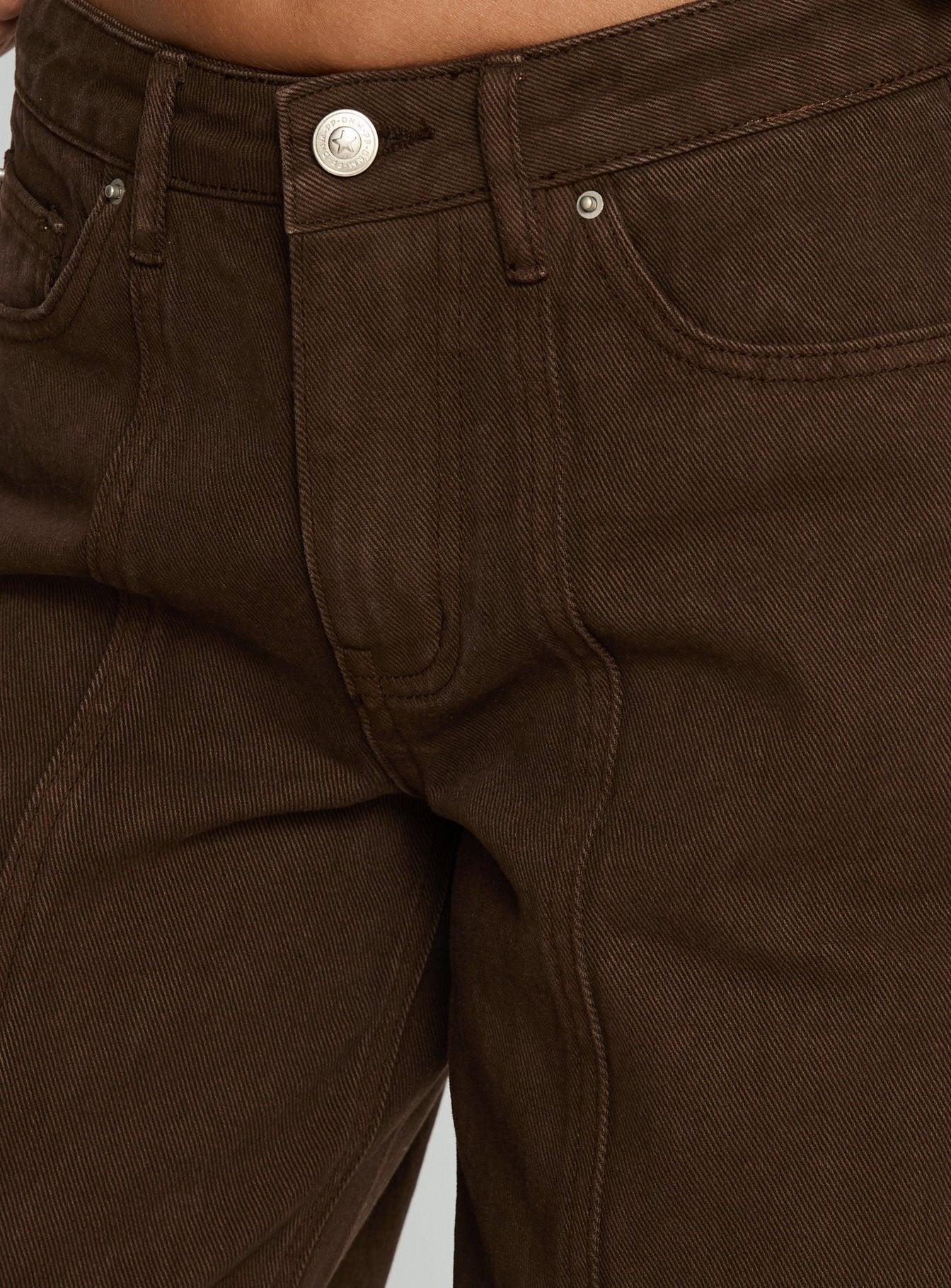 Lando Low Rise Straight Leg Jeans Chocolate - Image 6