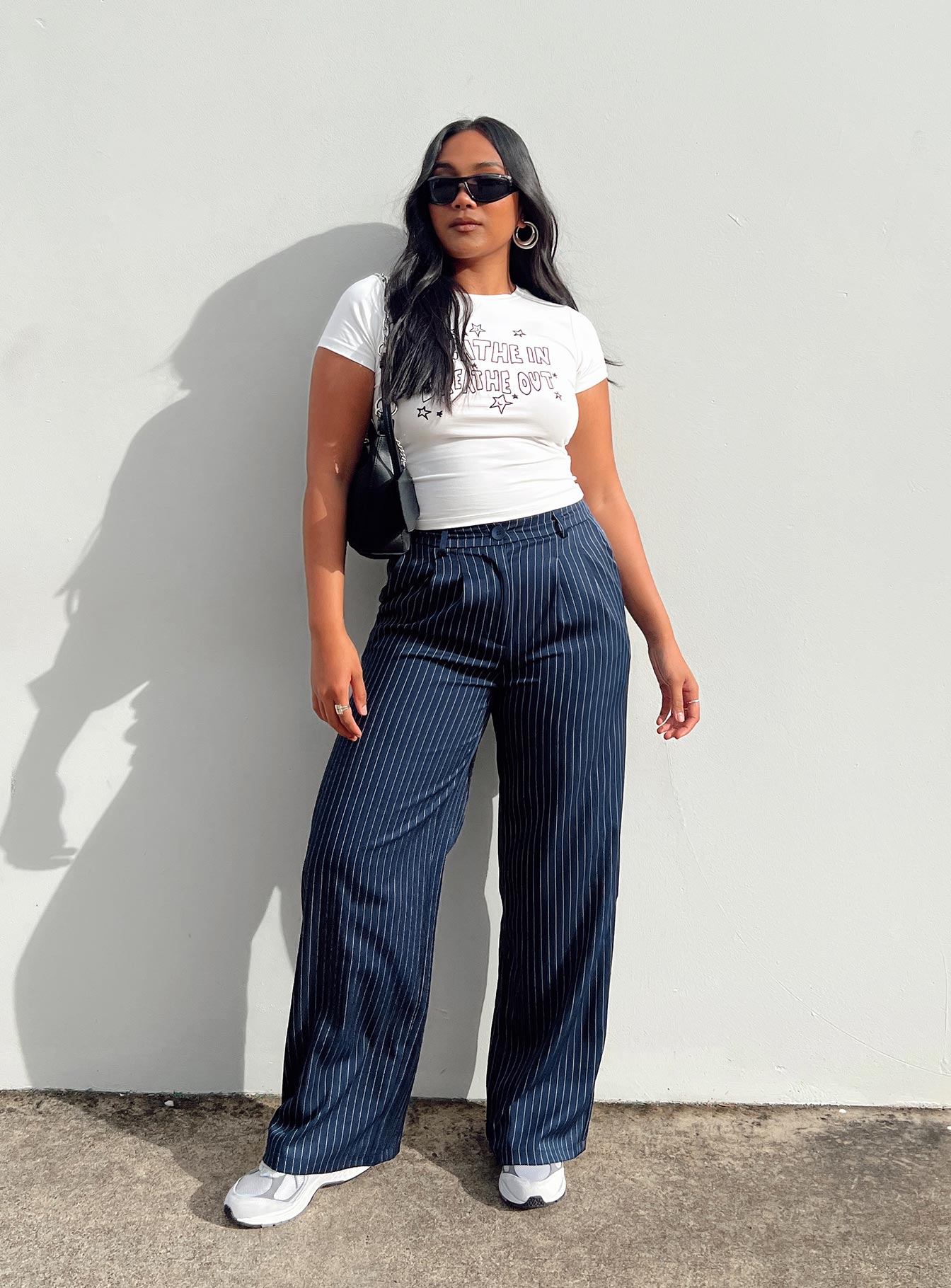 Archer Pants Pinstripe Navy - Image 6