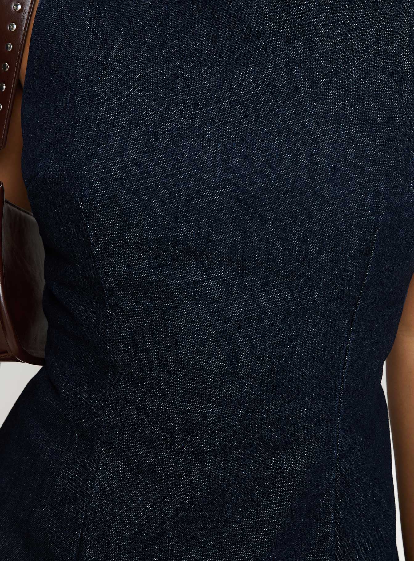 Ainsleigh Shift Denim Playsuit Dark Wash Petite - Image 6
