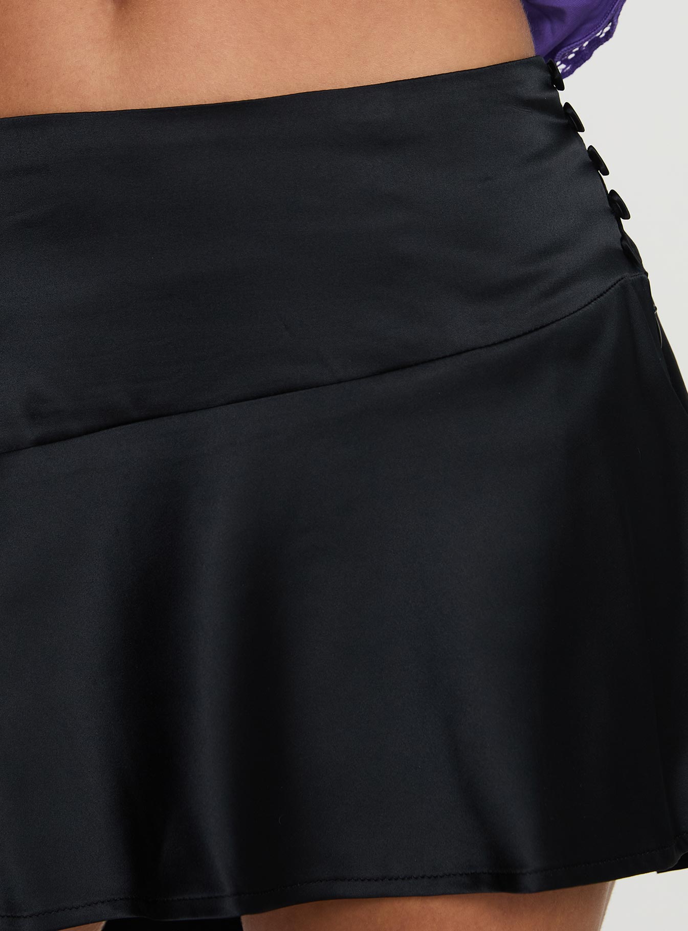 Impressions Mini Skirt Black - Image 6