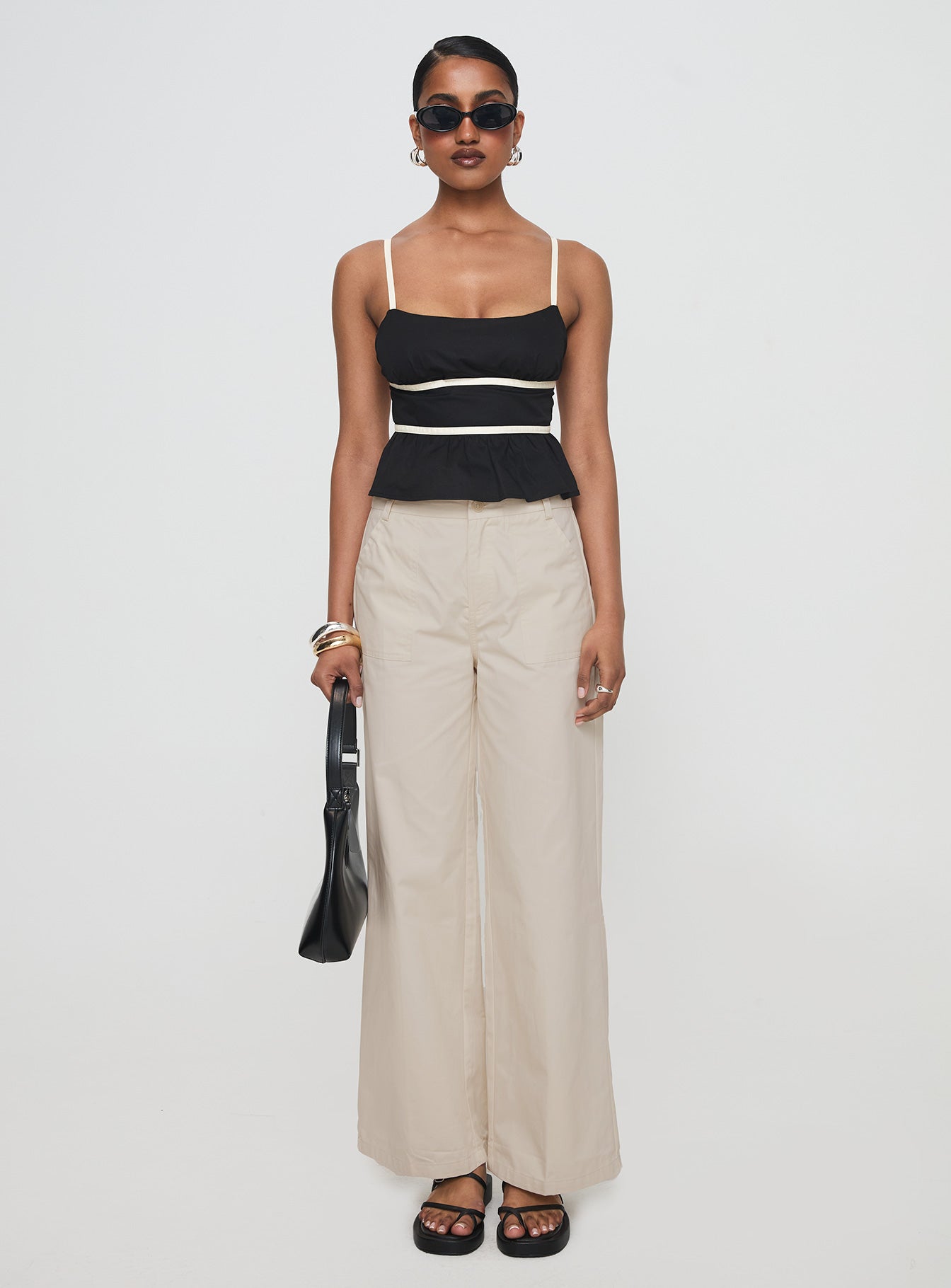 Daxon Top Black / Cream - Image 7