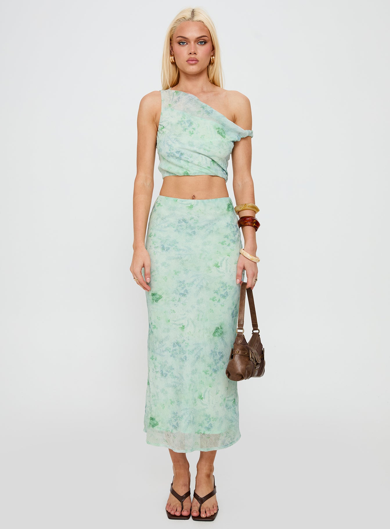 Devereaux One Shoulder Set Green - Image 7