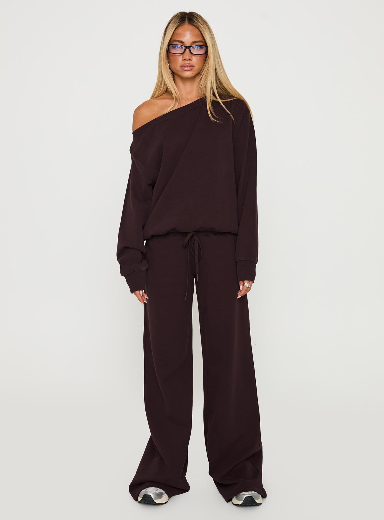 Dodie Wide Leg Pants Washed Brown - Image 7