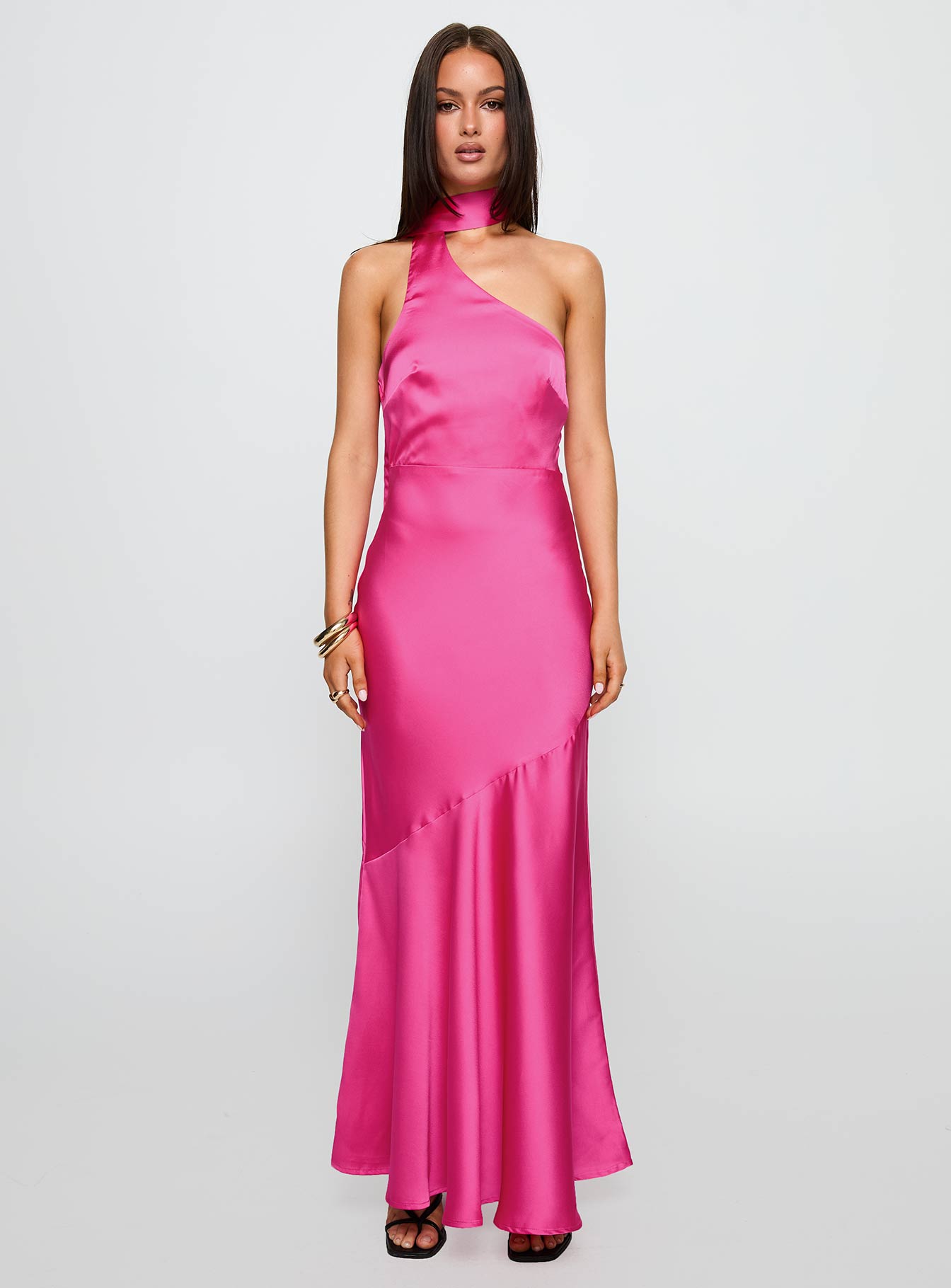 Elixaire Scarf Maxi Dress Pink - Image 6