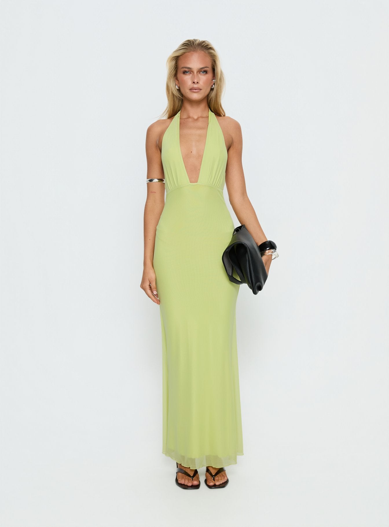 Astrazia Halter Maxi Dress Green - Image 6
