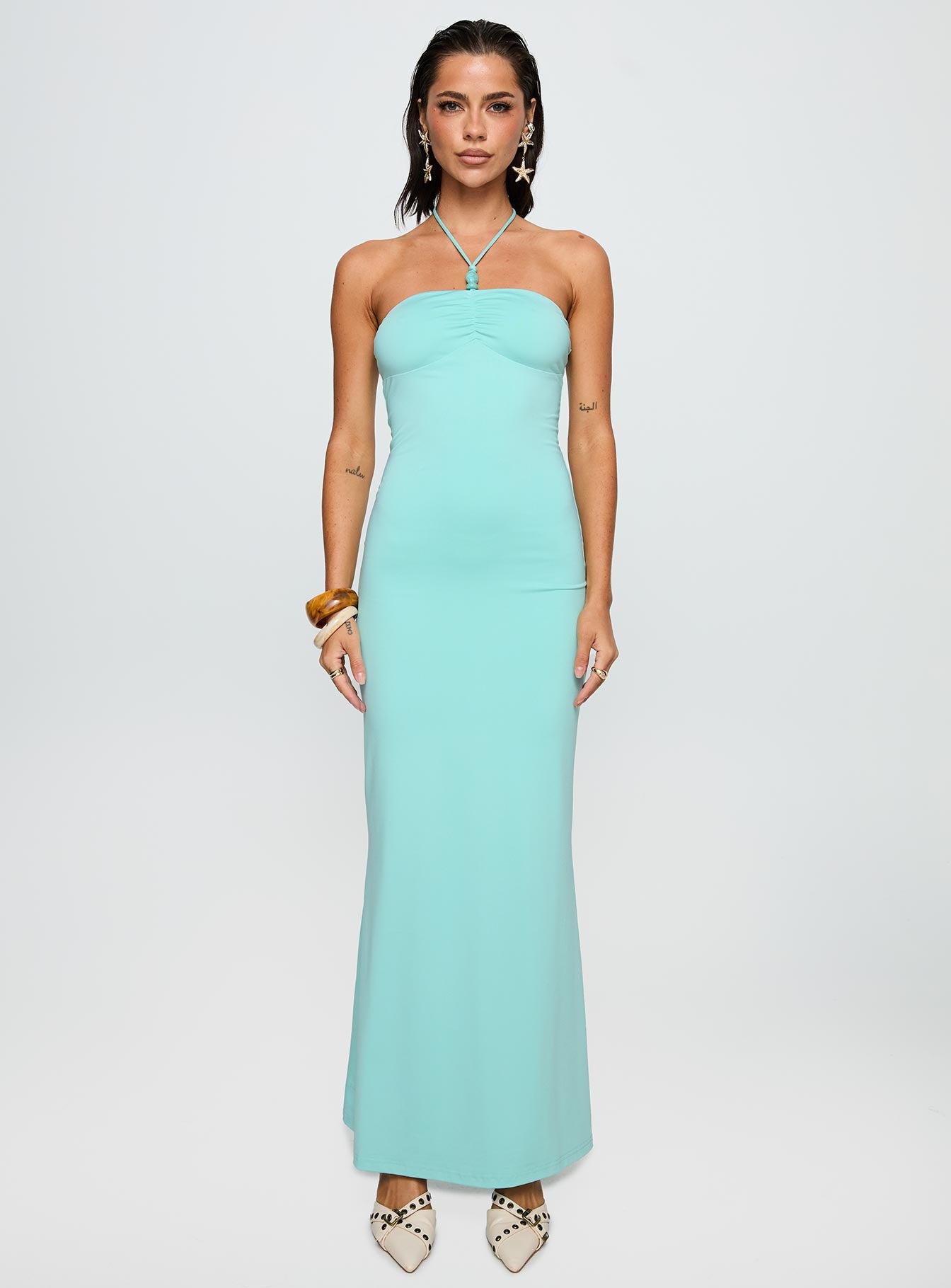 A Vision Hardware Detail Maxi Dress Blue - Image 7