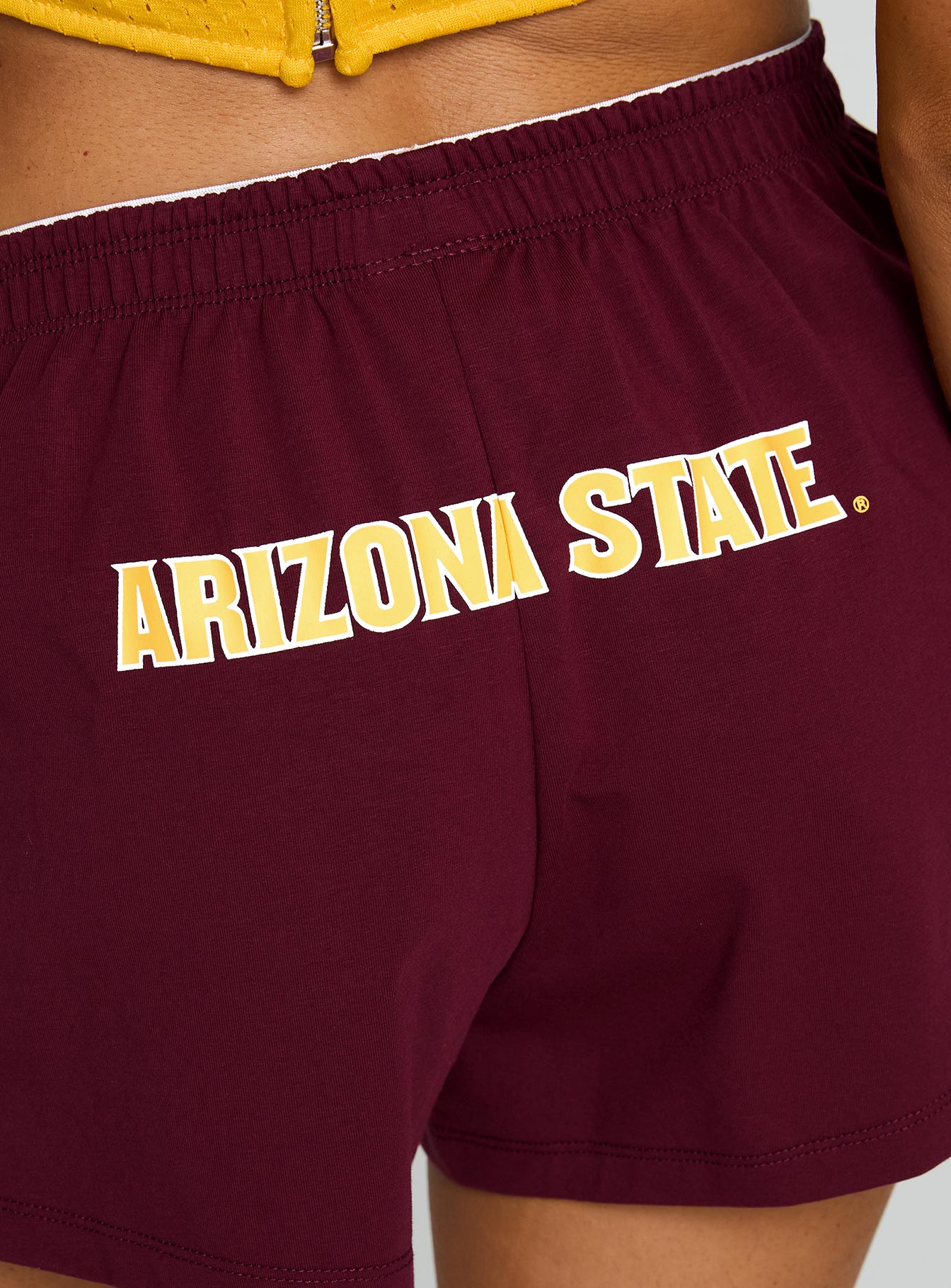 Asu Soffee Shorts Maroon - Image 7