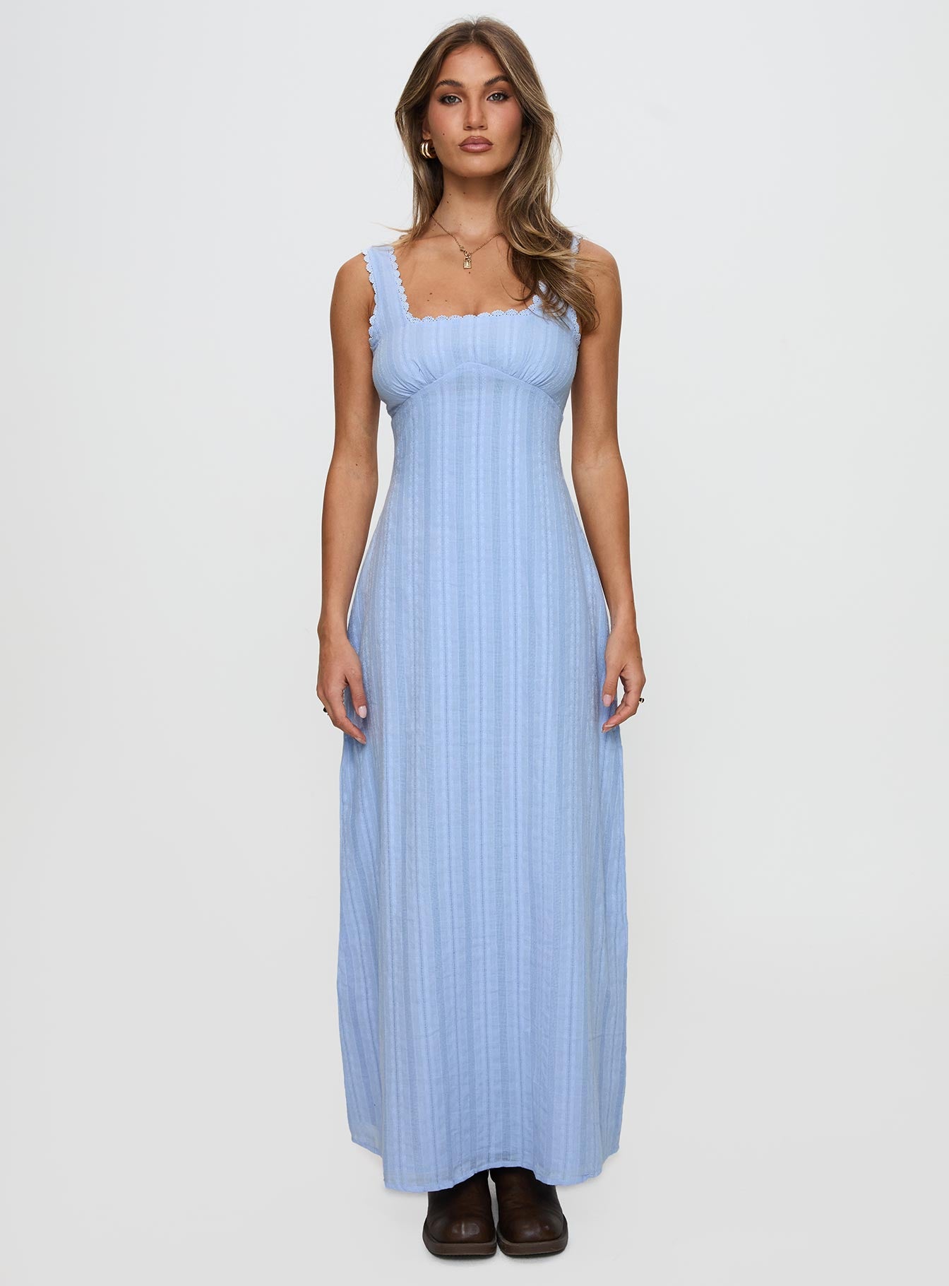 Dasha Maxi Dress Blue - Image 7