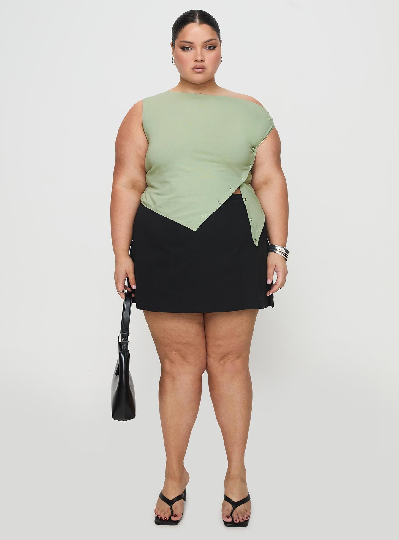 Karre Off The Shoulder Top Sage Curve - Image 6