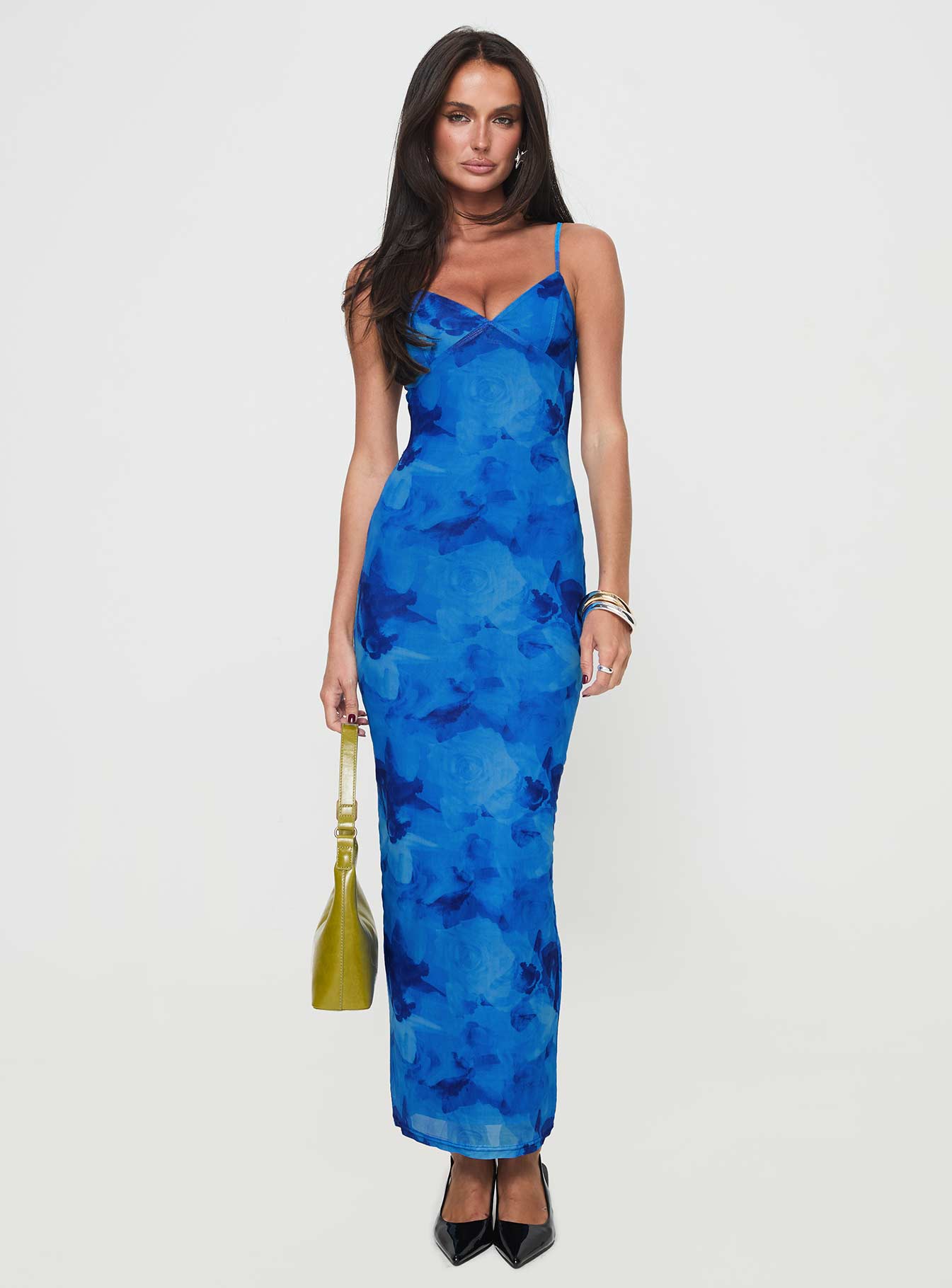 Hathaway Maxi Dress Blue Floral - Image 7