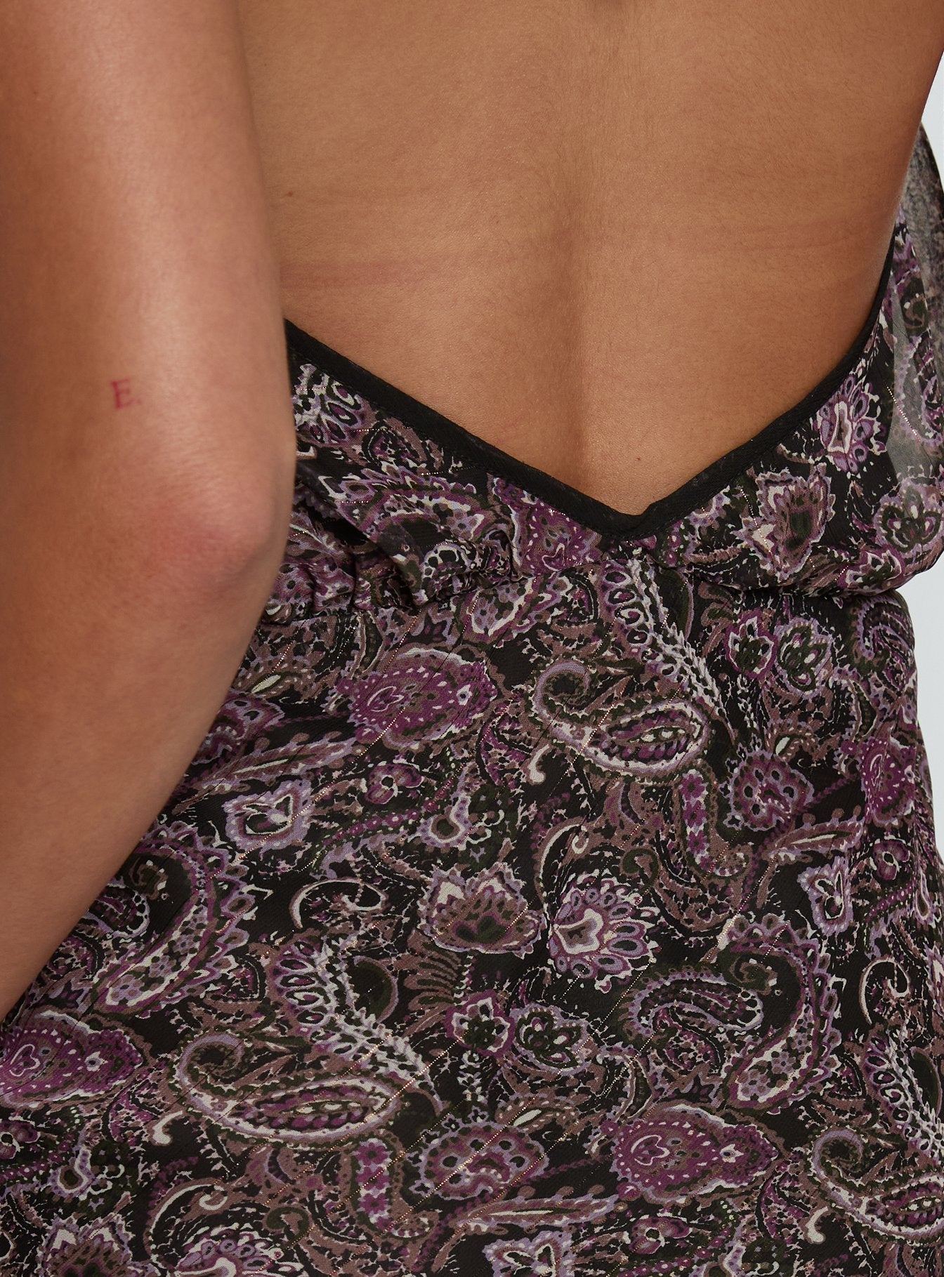 Drifting Away Chiffon Mini Dress Paisley - Image 7