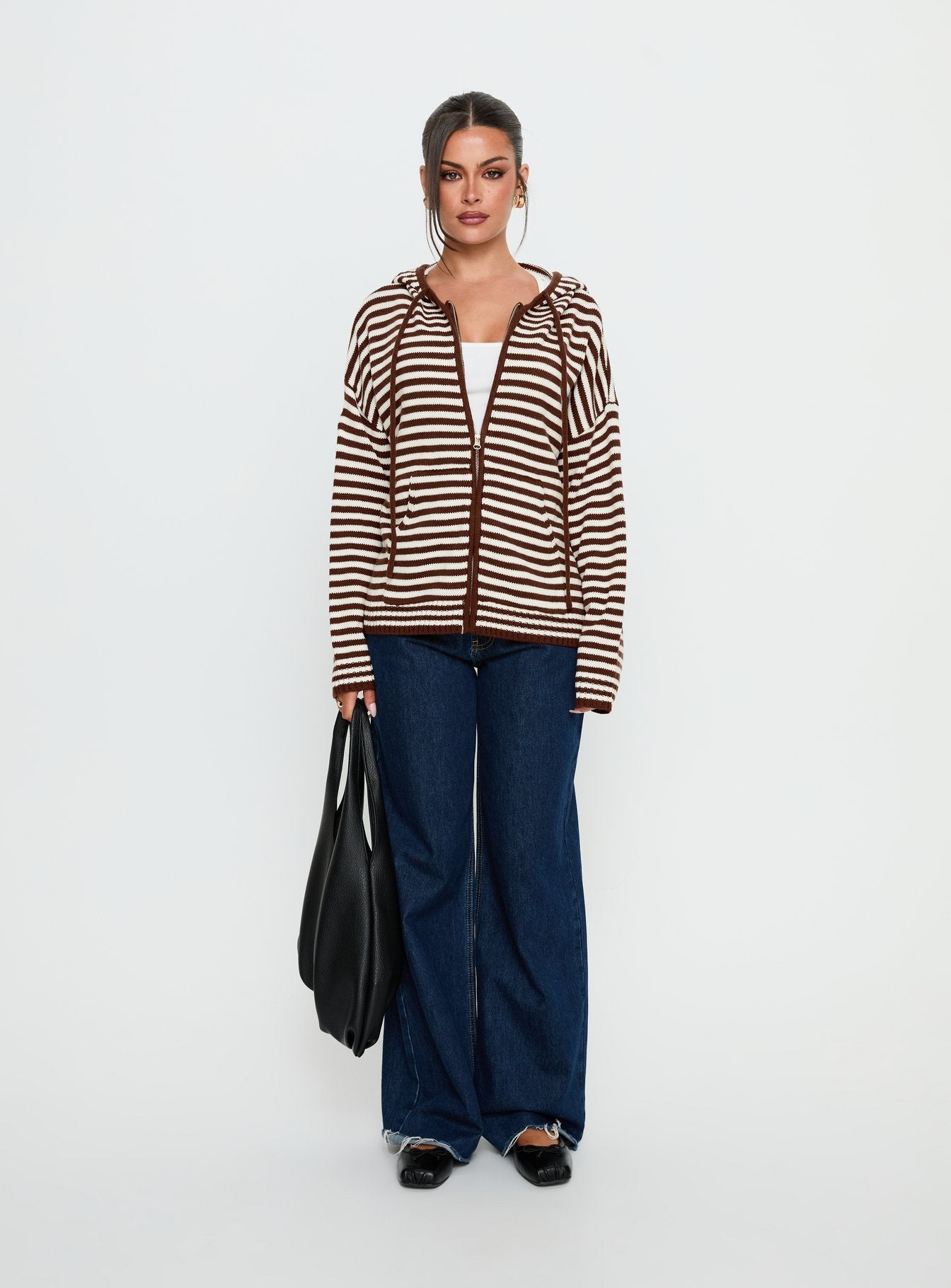Brienna Zip Jacket Brown - Image 7