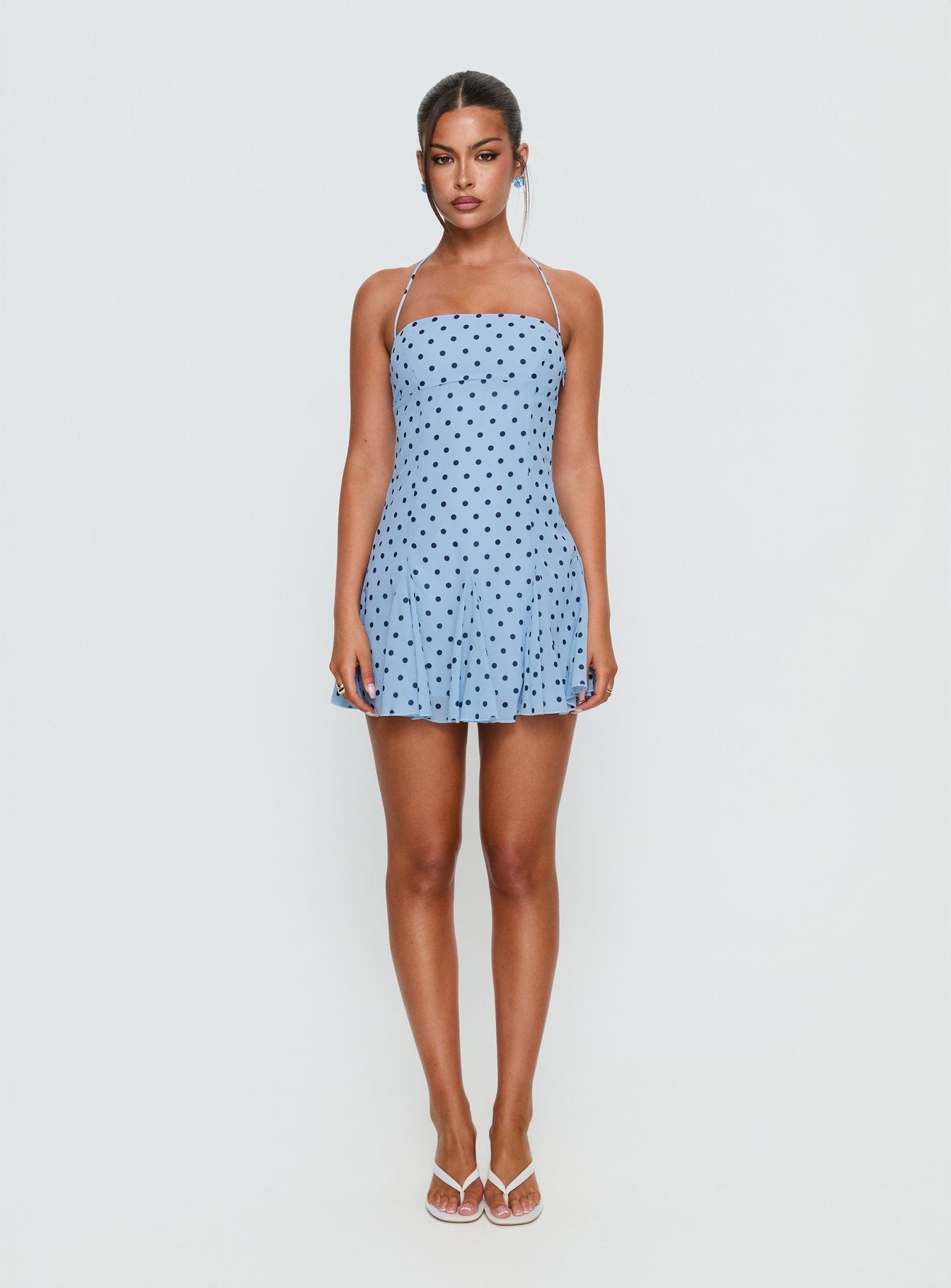 Delamere Mini Dress Blue / Navy Polka - Image 7