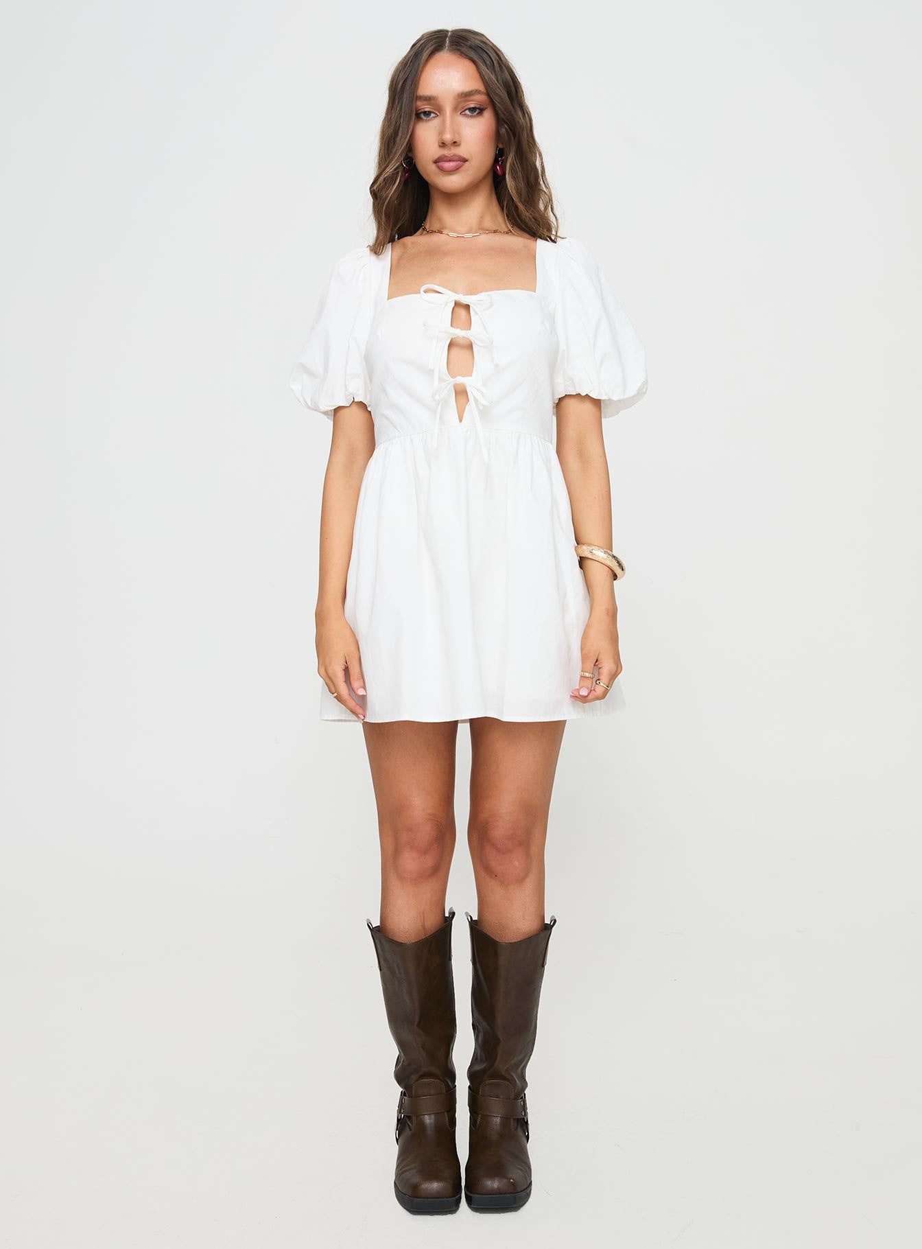 Kreamy Mini Dress White - Image 7
