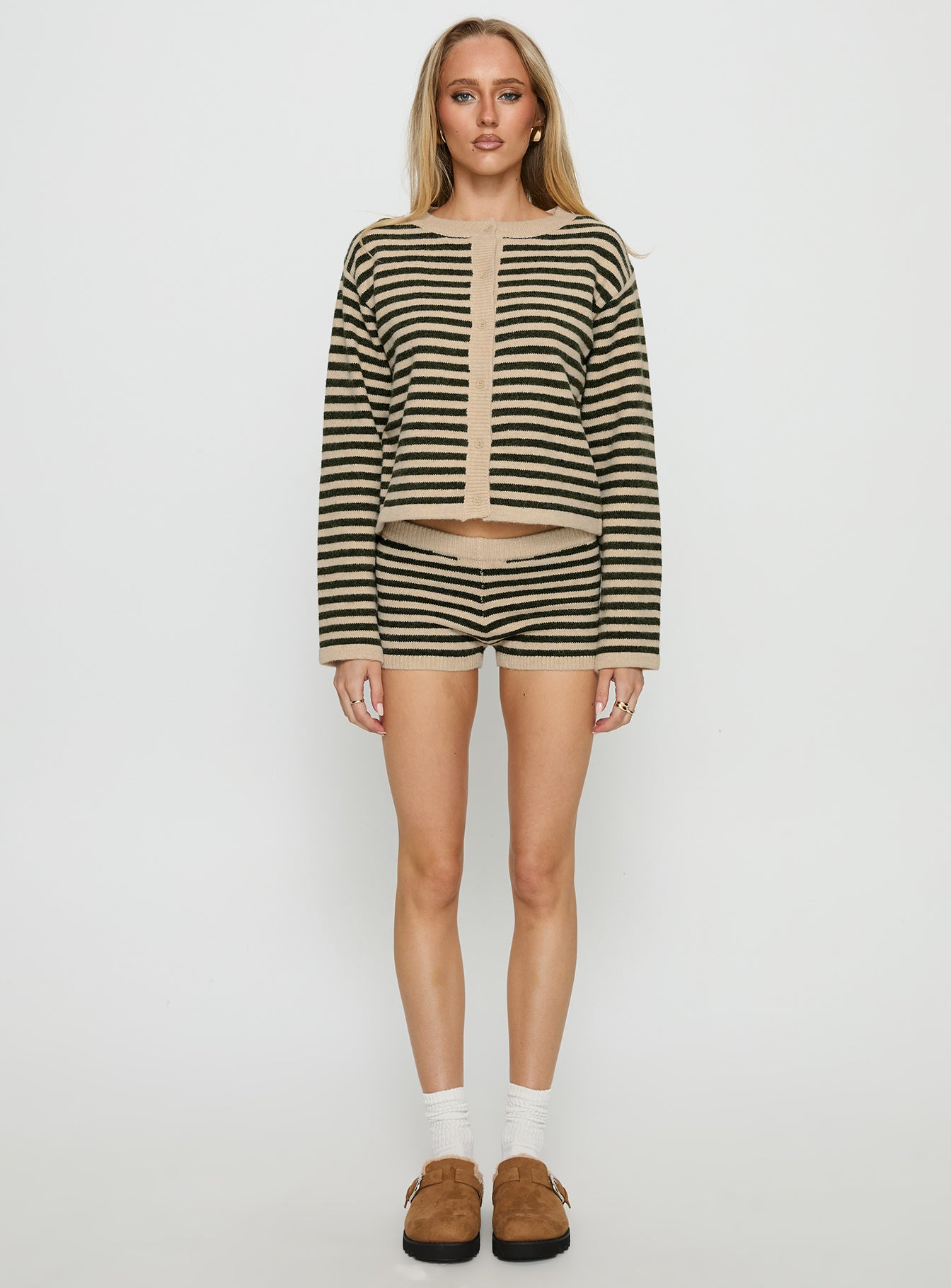 Kollens Knit Micro Short Beige Multi - Image 7