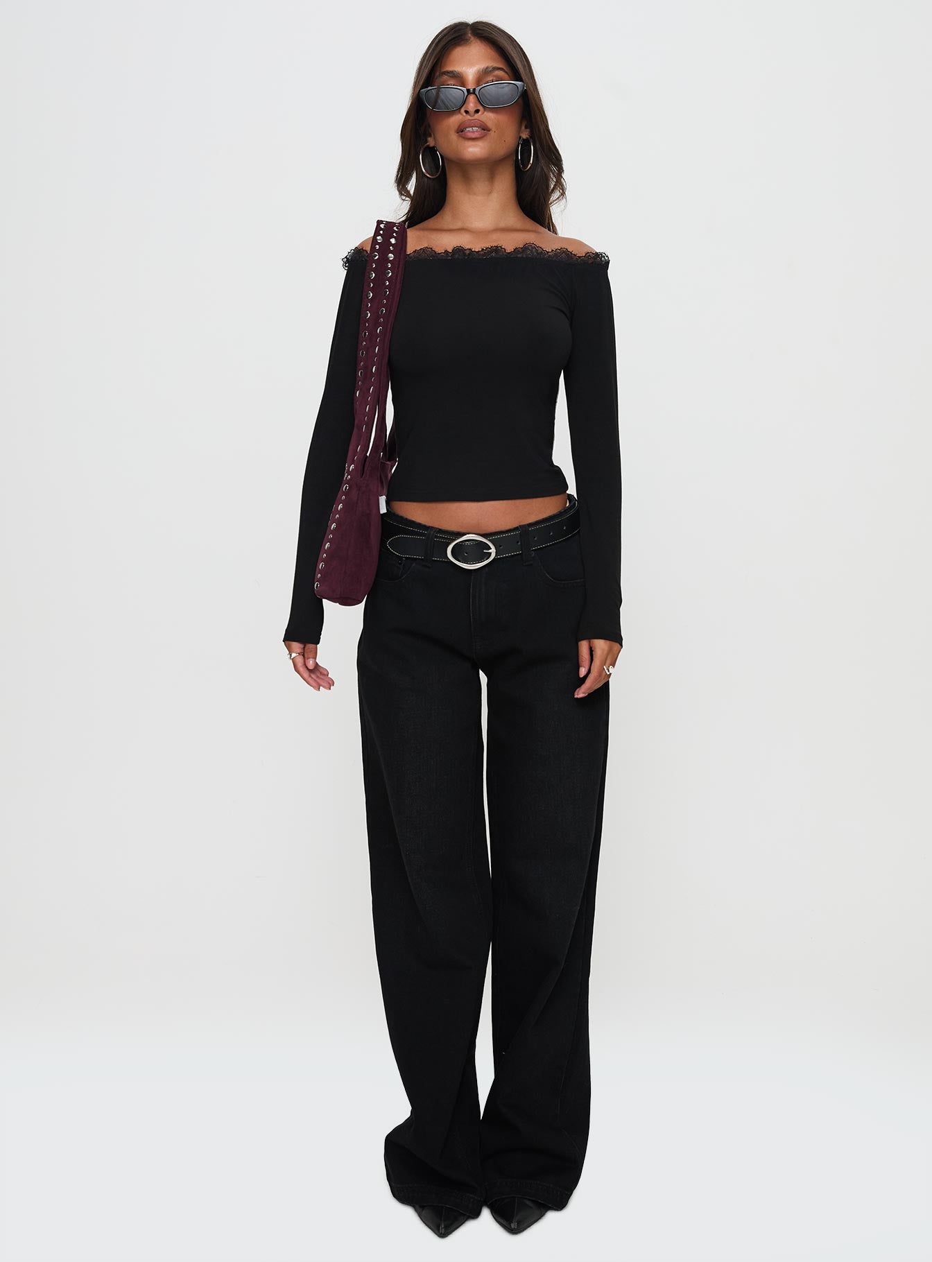 Everlong Mid Rise Straight Leg Jeans Mid Black Wash - Image 7